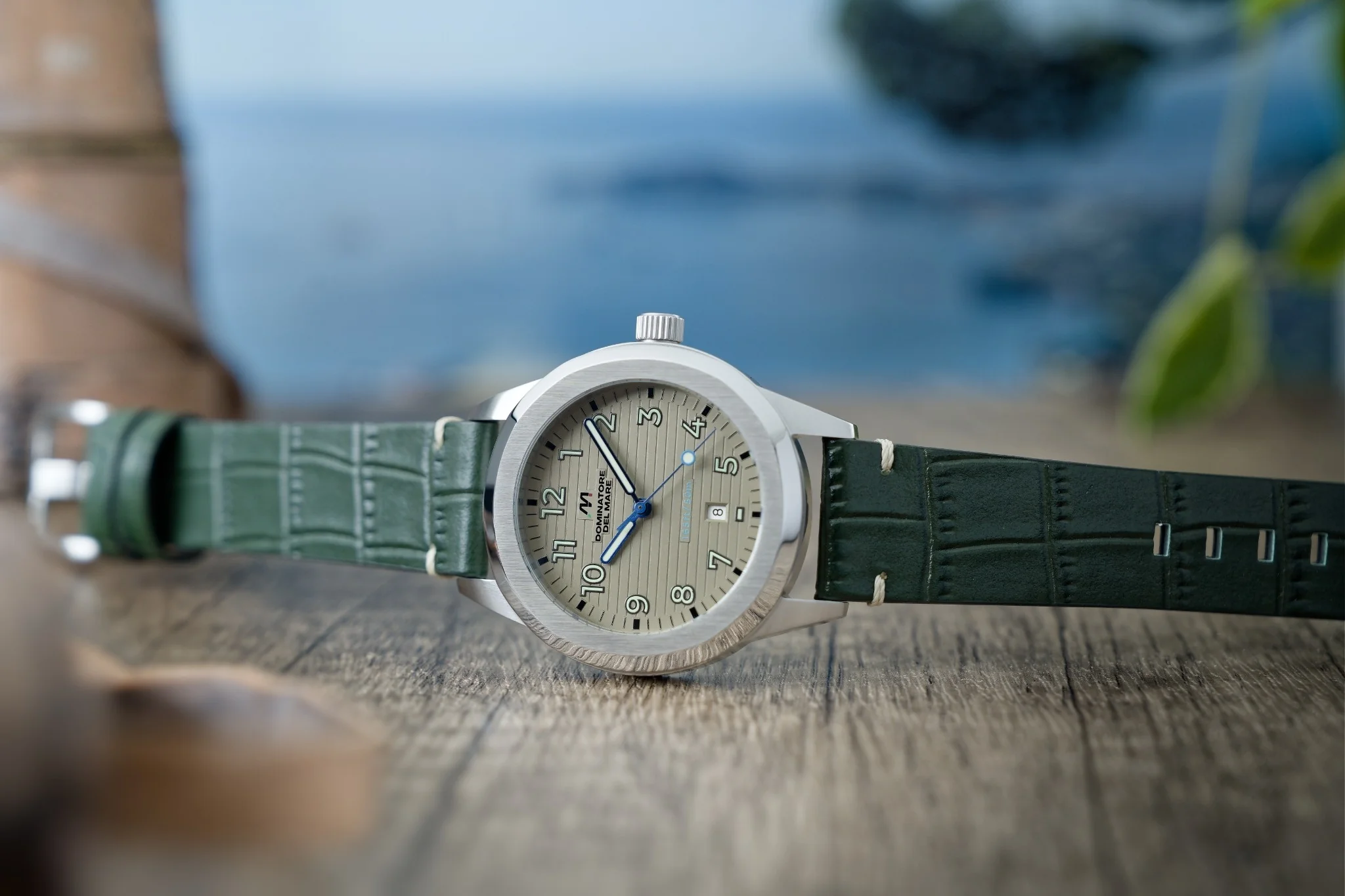 Dominatore Del Mare Men's 42mm Aqua Sicura Quartz Leather Strap Watch - Image 3
