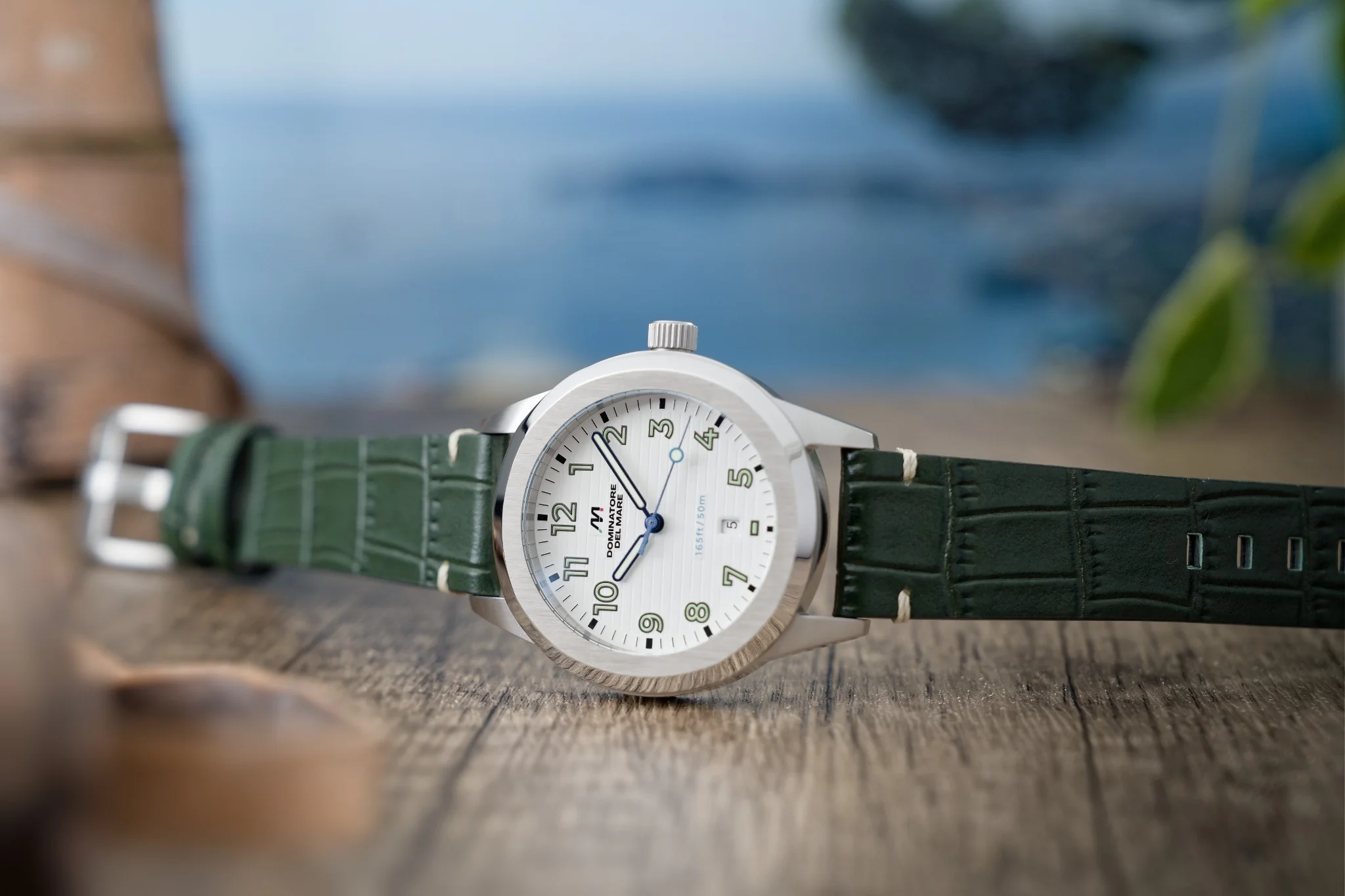 Dominatore Del Mare Men's 42mm Aqua Sicura Quartz Leather Strap Watch - Image 4
