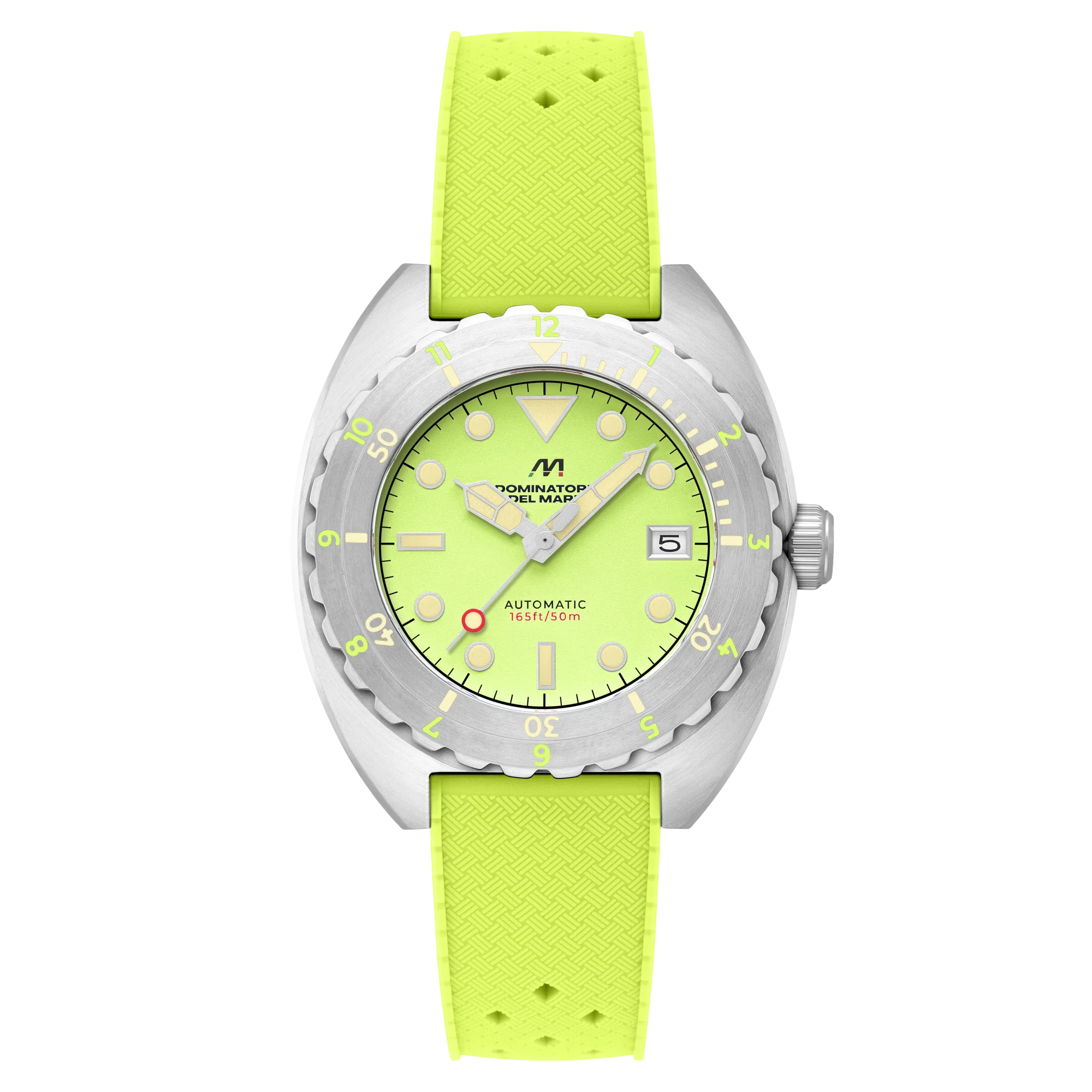 Dominatore Del Mare Men's 44mm Amalfi Automatic Silicone Strap Watch - Image 3