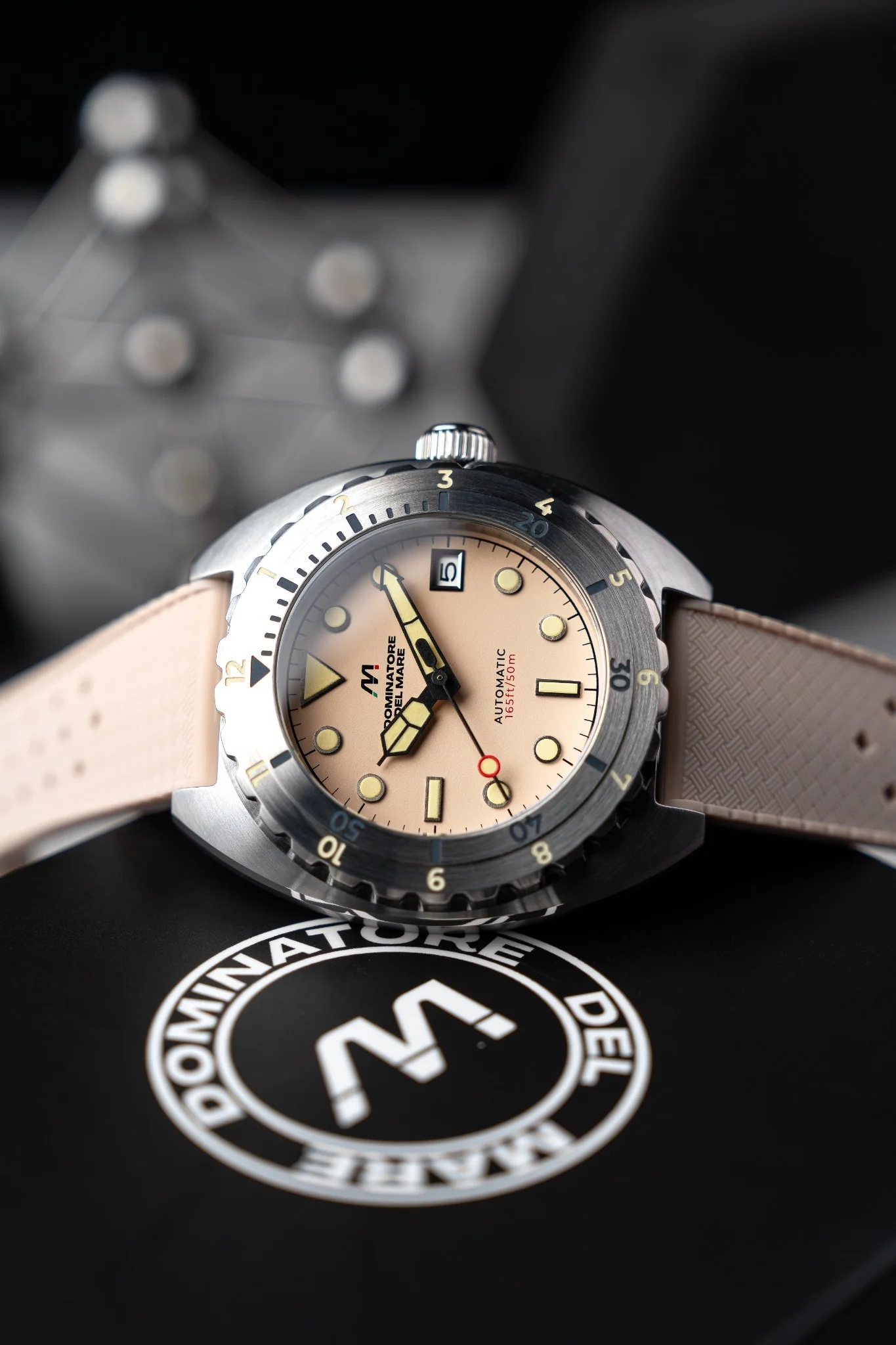 Dominatore Del Mare Men's 44mm Amalfi Automatic Silicone Strap Watch - Image 7