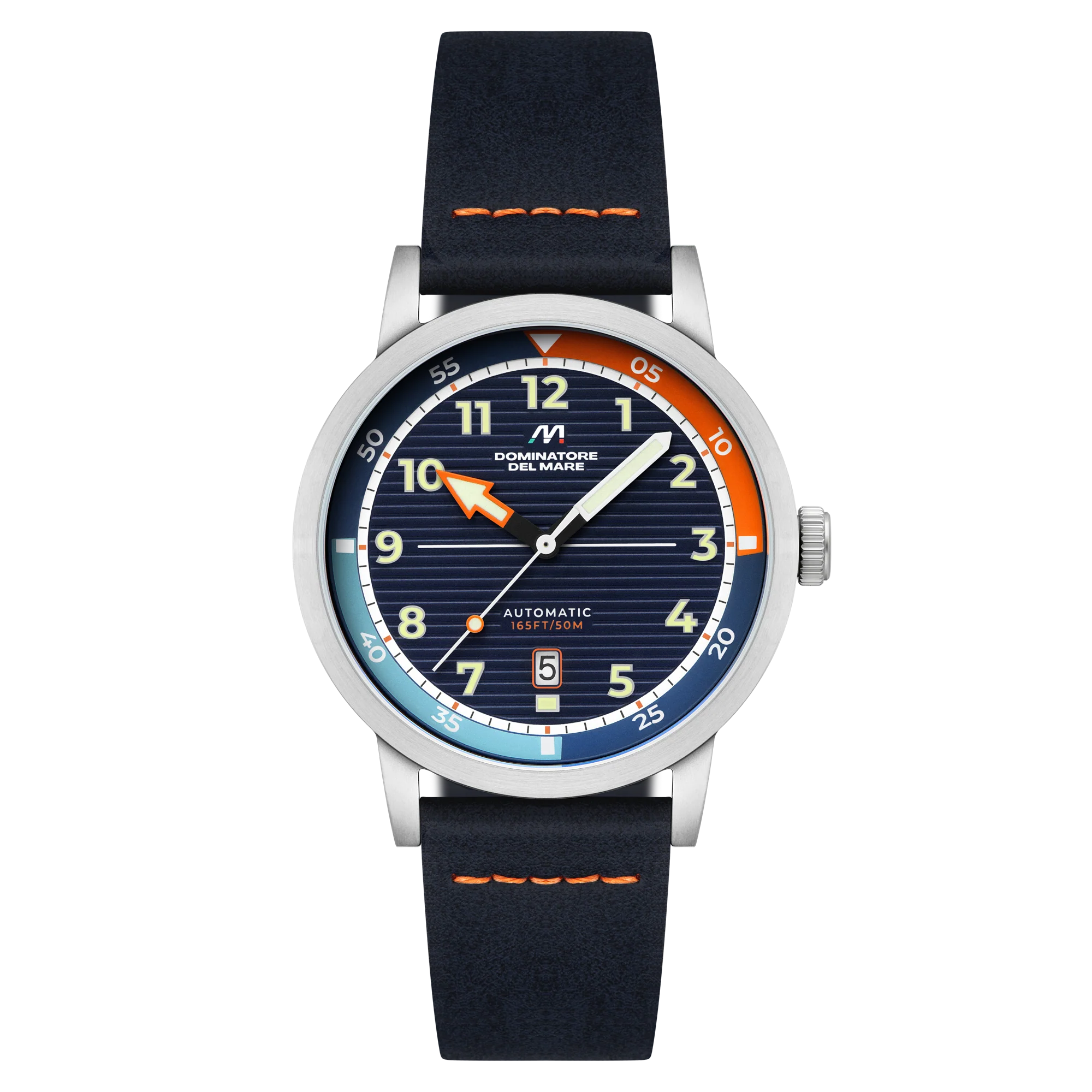 Dominatore Del Mare Men's 44mm Camogli Automatic Leather Strap Watch - Image 2