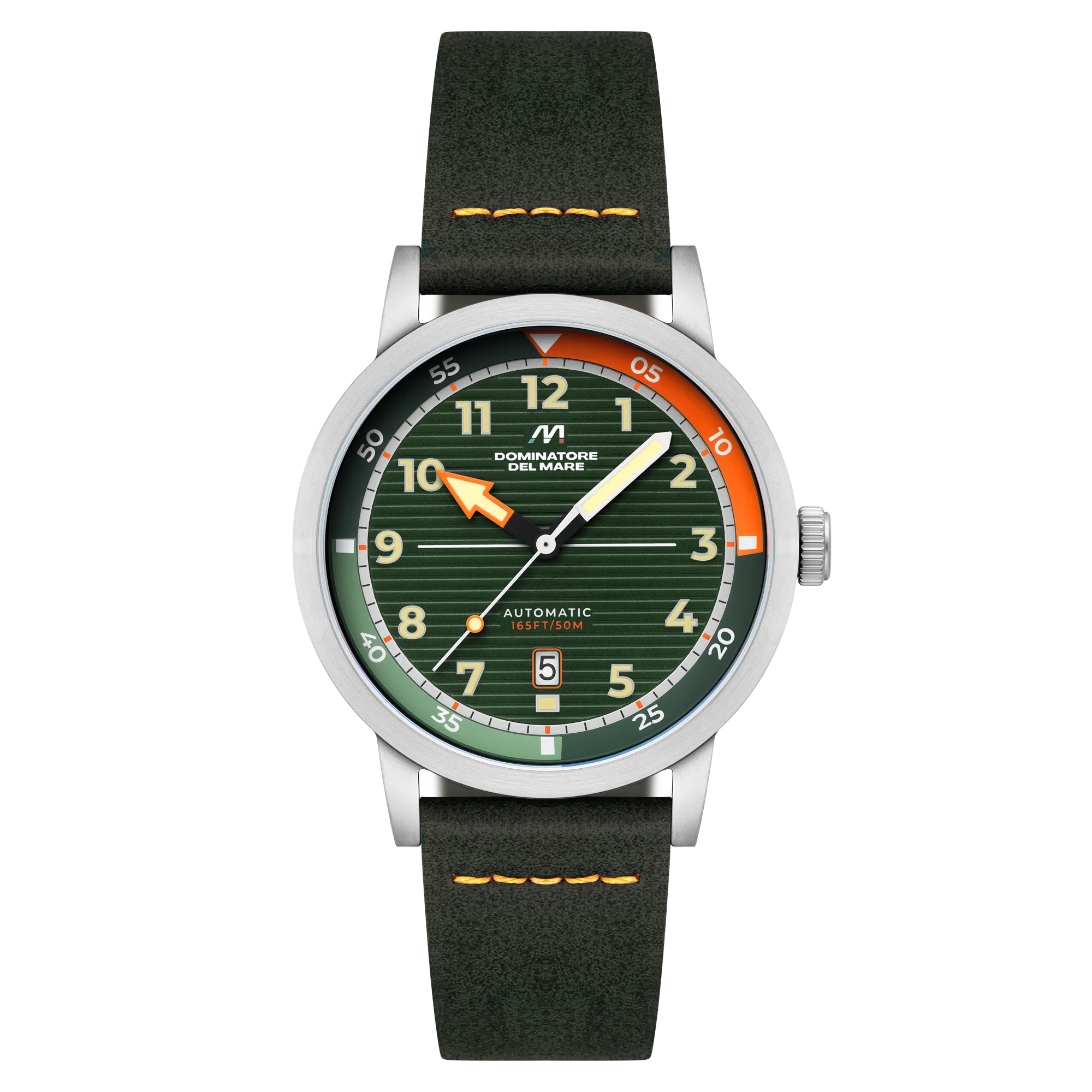 Dominatore Del Mare Men's 44mm Camogli Automatic Leather Strap Watch - Image 3