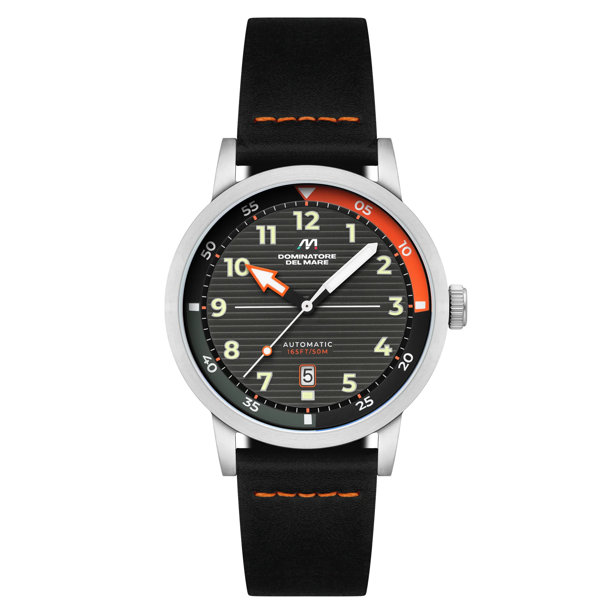 Dominatore Del Mare Men's 44mm Camogli Automatic Leather Strap Watch - Image 4