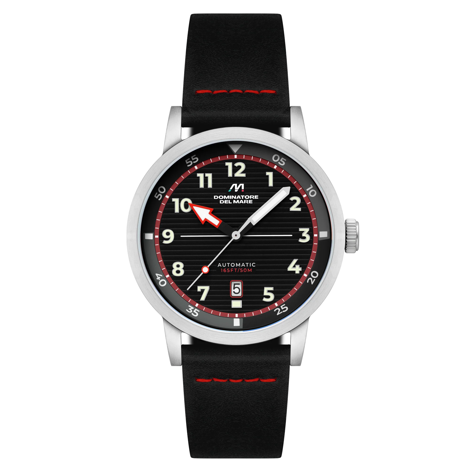 Dominatore Del Mare Men's 44mm Camogli Automatic Leather Strap Watch - Image 6