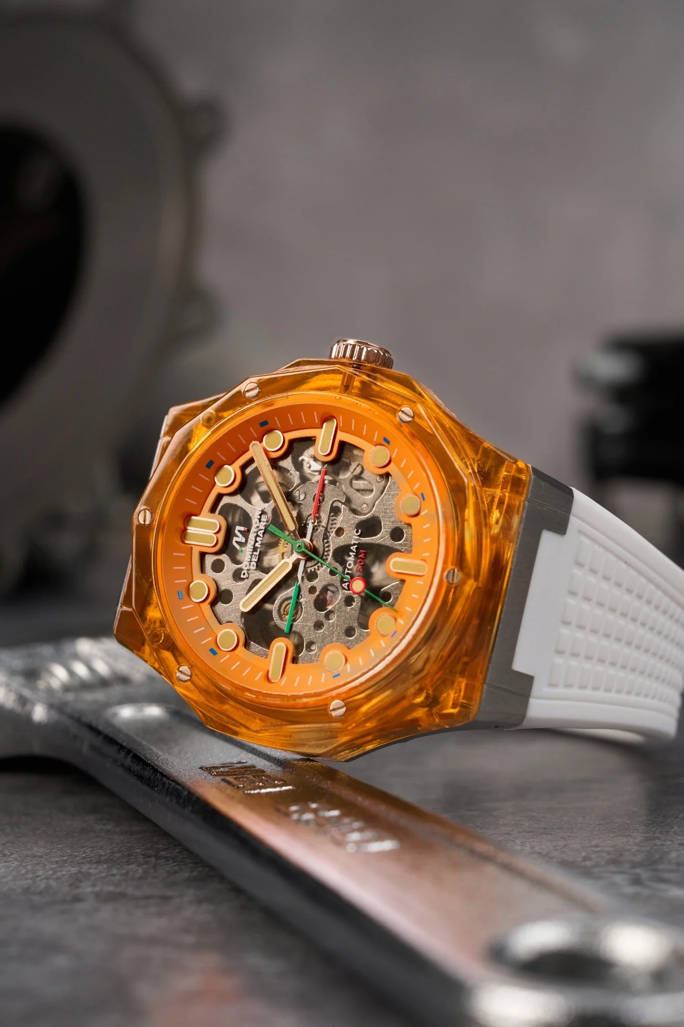 Dominatore Del Mare Men's 45mm Ravello Automatic Silicone Strap Watch - Image 11