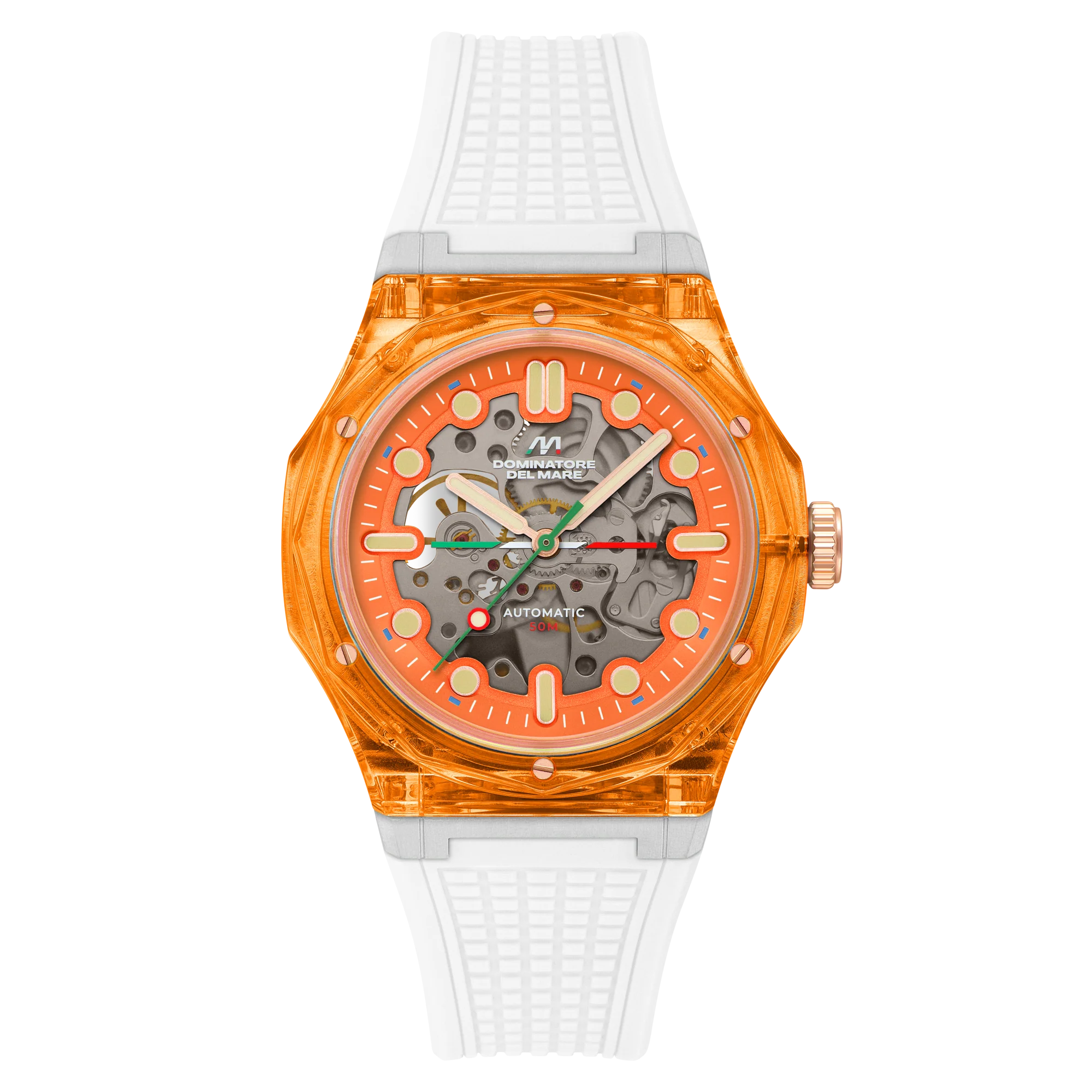 Dominatore Del Mare Men's 45mm Ravello Automatic Silicone Strap Watch - Image 3