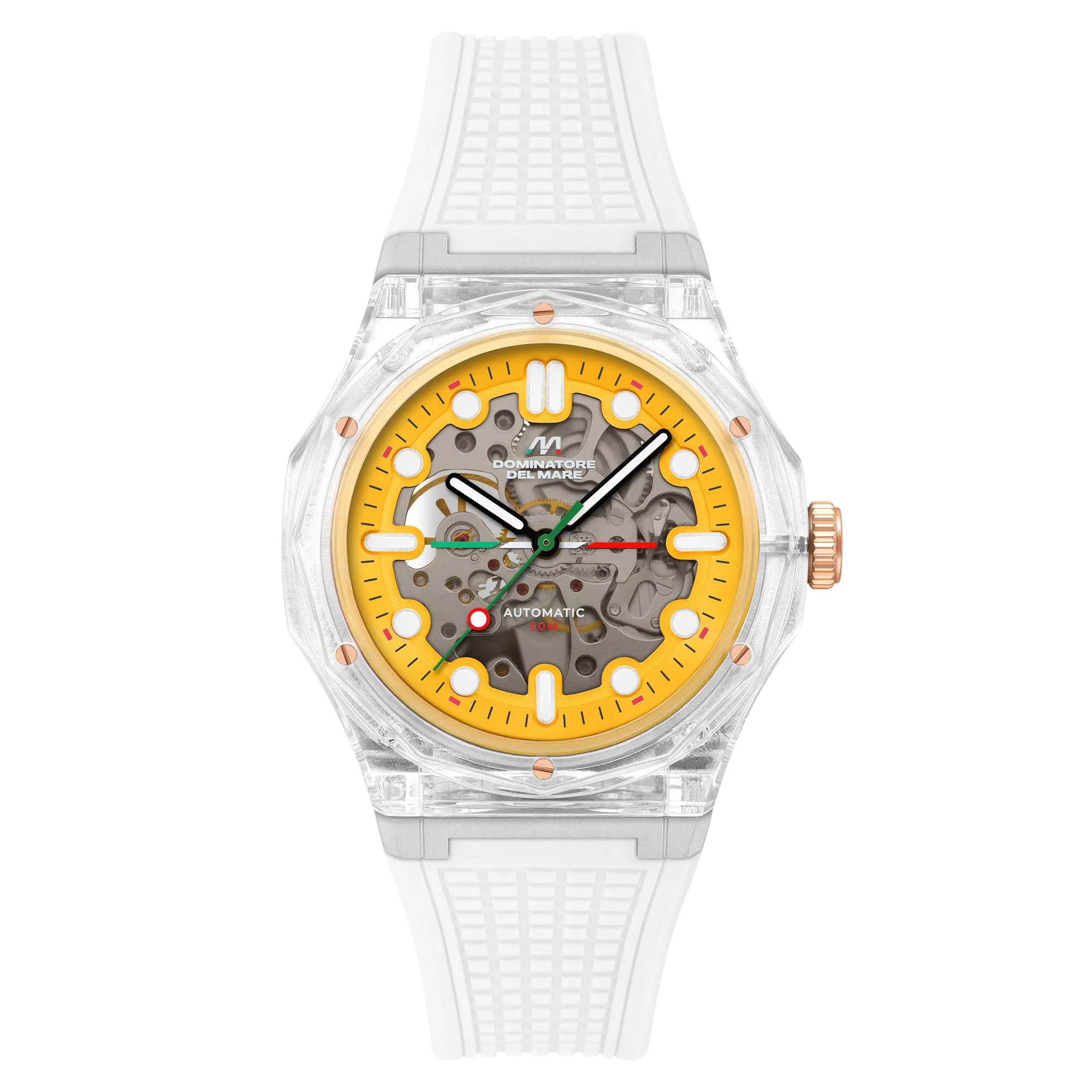 Dominatore Del Mare Men's 45mm Ravello Automatic Silicone Strap Watch - Image 4