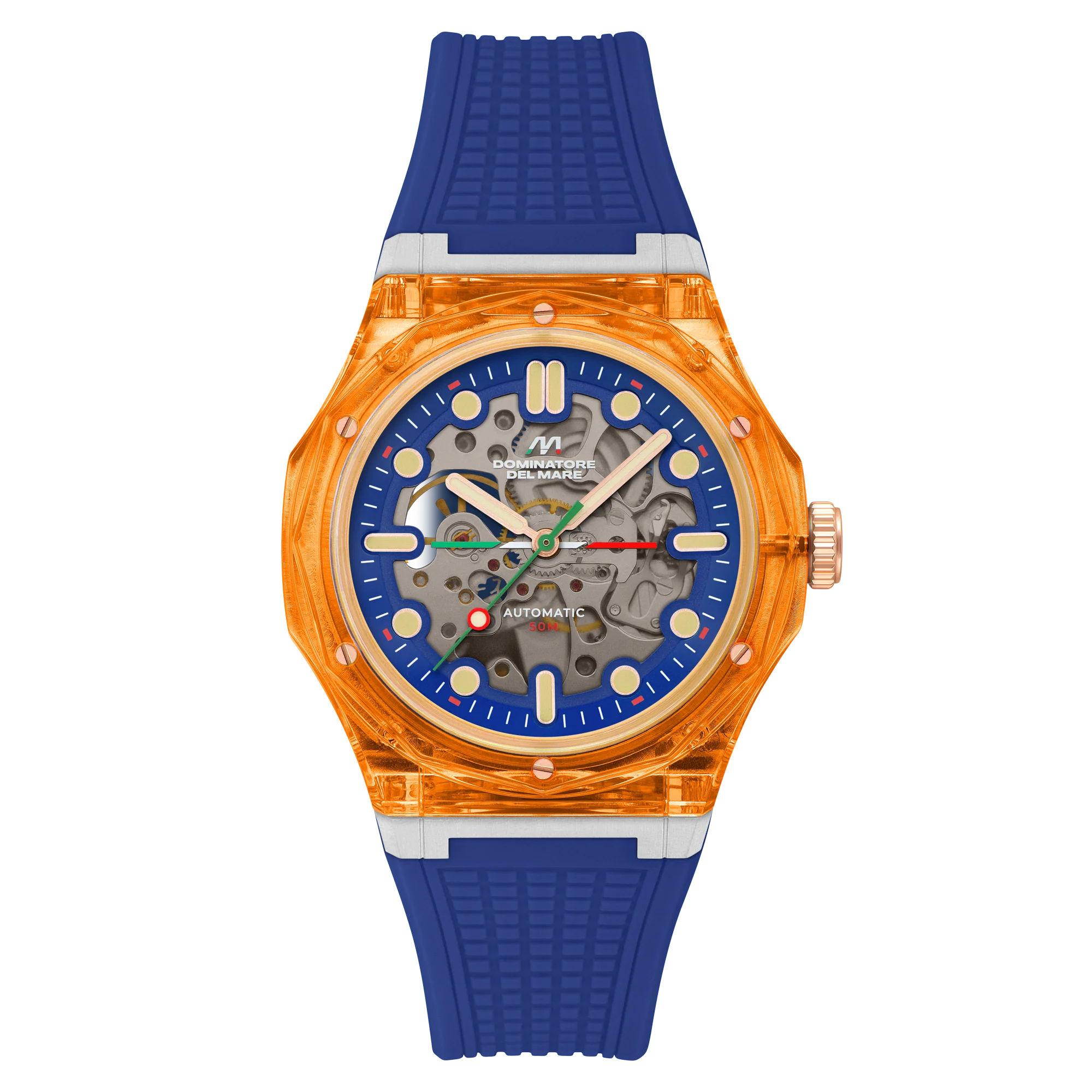 Dominatore Del Mare Men's 45mm Ravello Automatic Silicone Strap Watch - Image 5