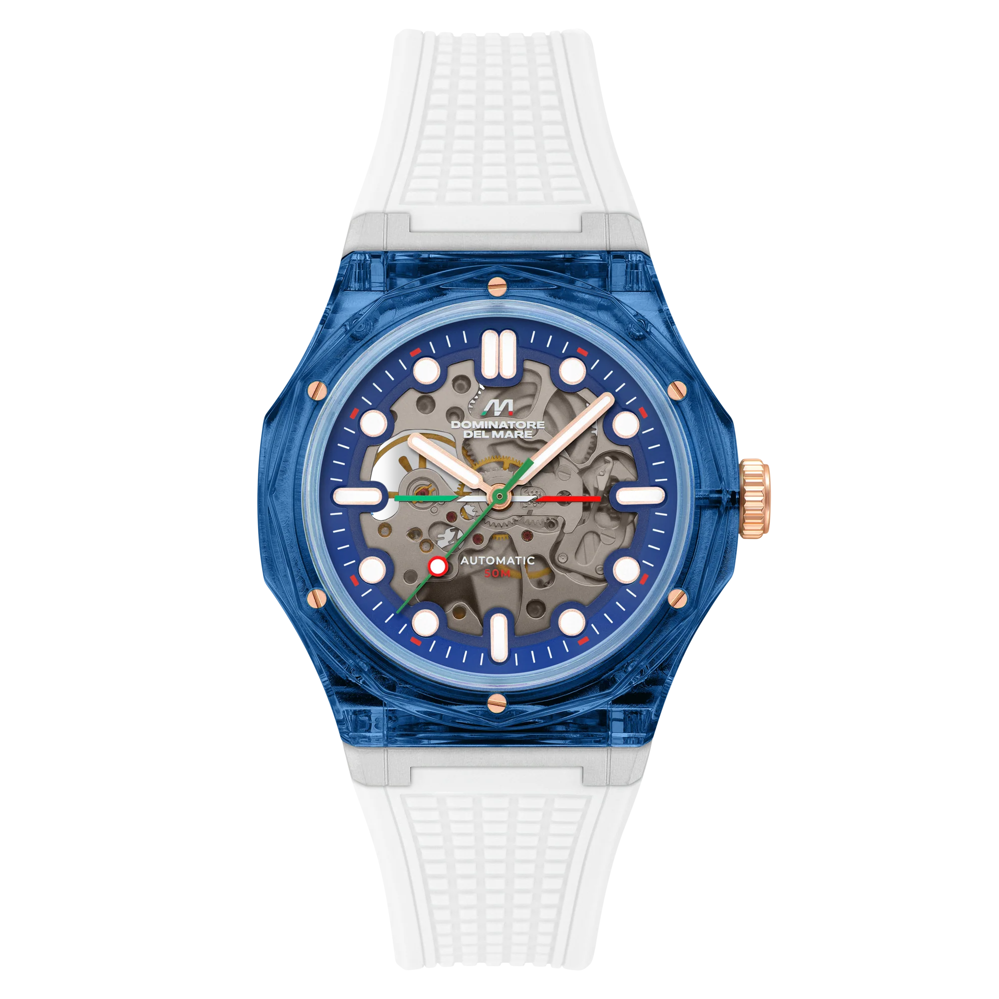 Dominatore Del Mare Men's 45mm Ravello Automatic Silicone Strap Watch - Image 7