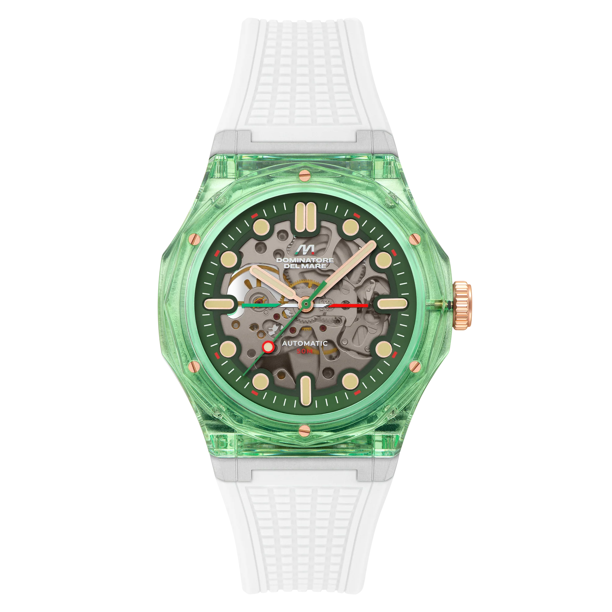 Dominatore Del Mare Men's 45mm Ravello Automatic Silicone Strap Watch - Image 8