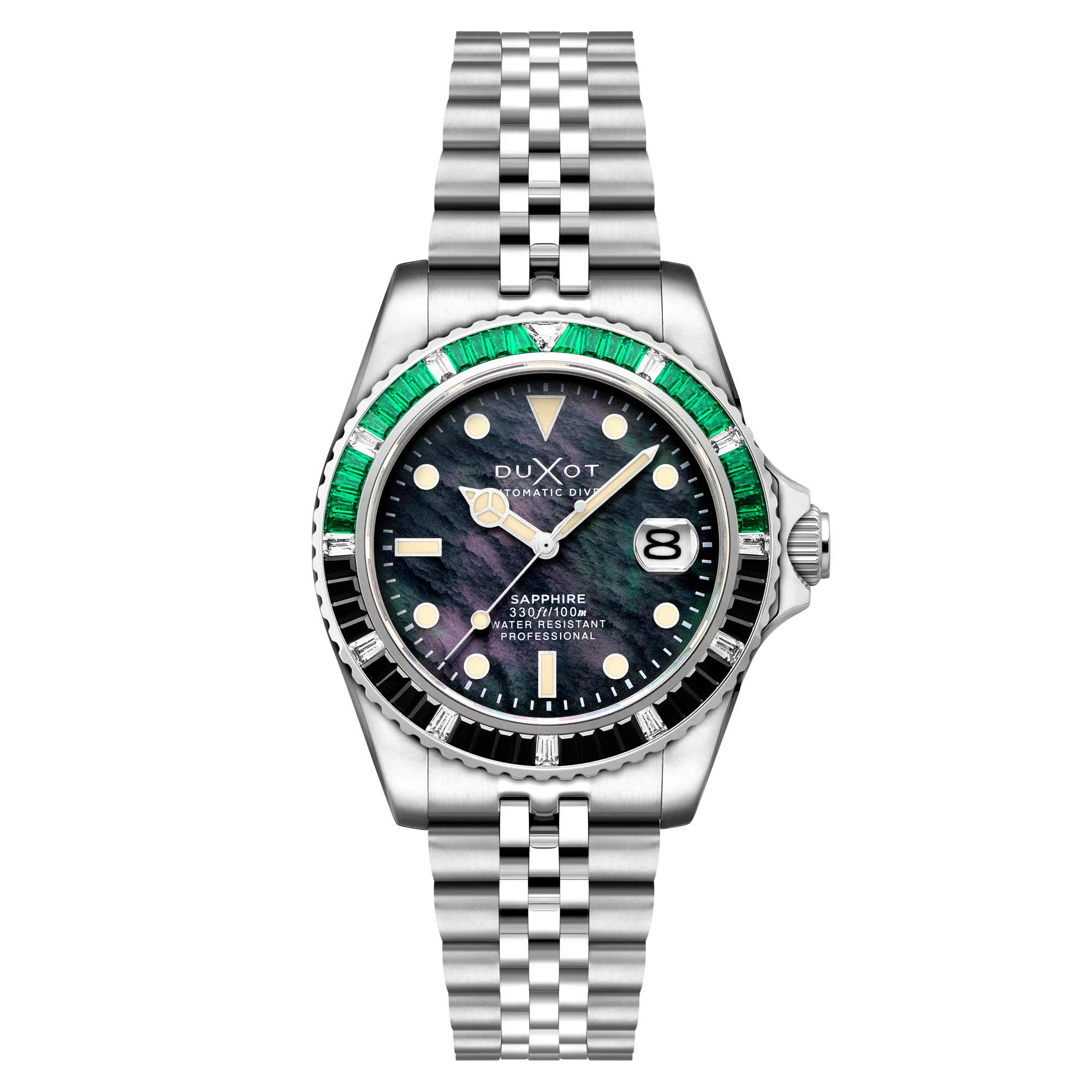 Duxot Men's 40mm Atlantica 40 Rainbow Automatic MOP Dial Bracelet Watch - Image 3