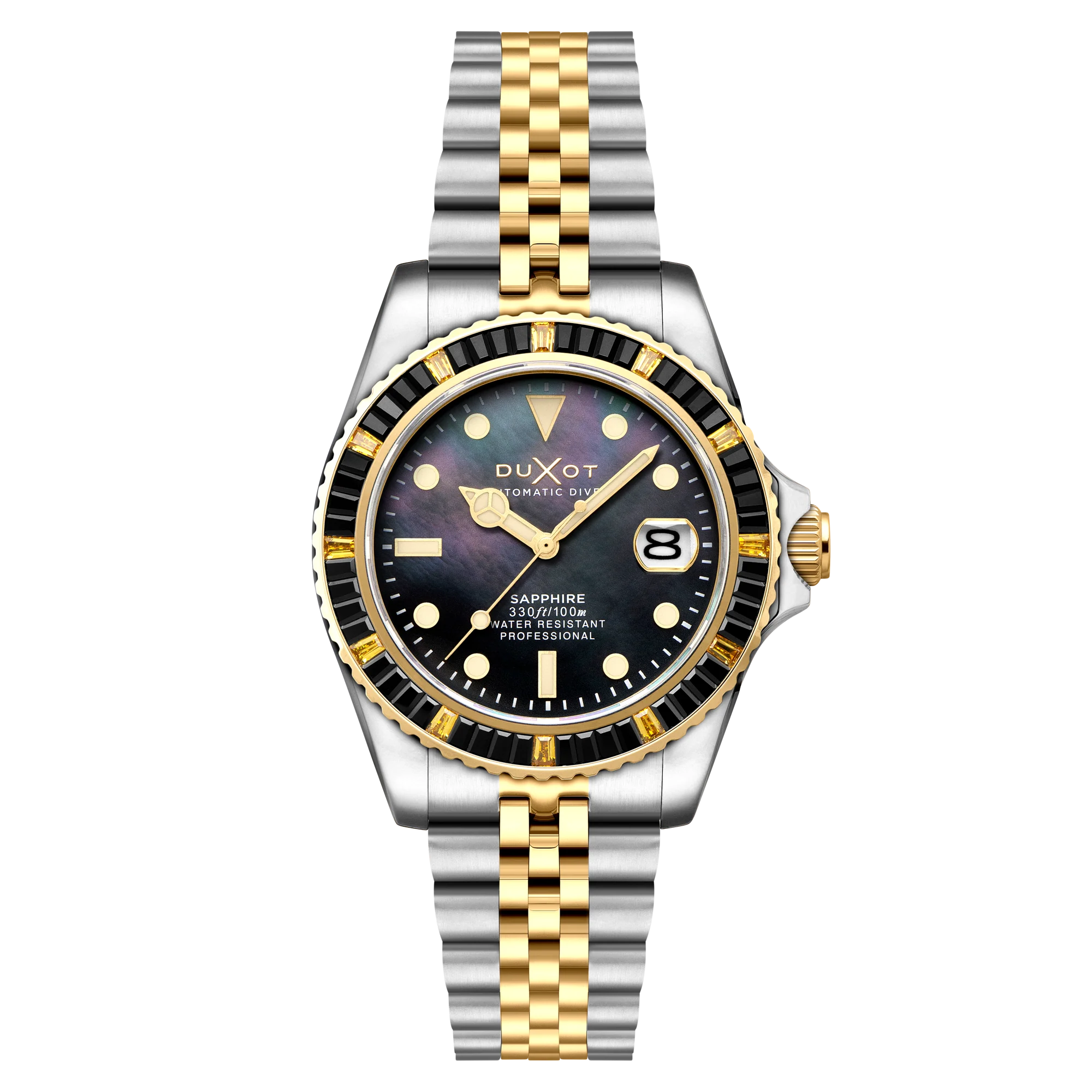 Duxot Men's 40mm Atlantica 40 Rainbow Automatic MOP Dial Bracelet Watch - Image 5