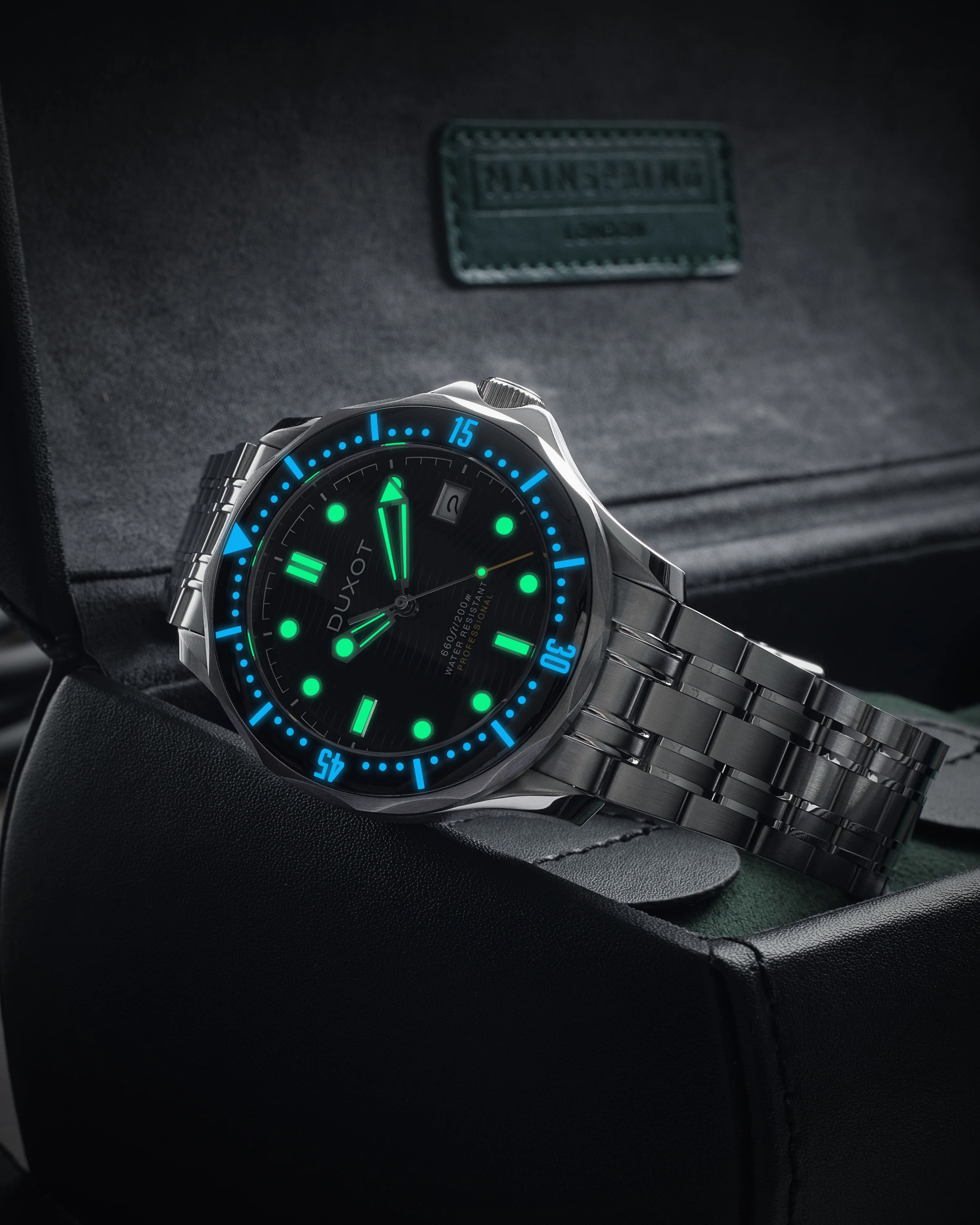 Duxot Men's 41mm Henri Diver Automatic Bracelet Watch - Image 5