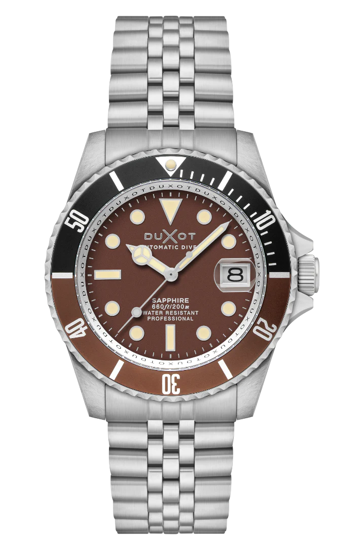 Duxot Men's 42mm Atlantica Diver Automatic Bracelet Watch - Image 8