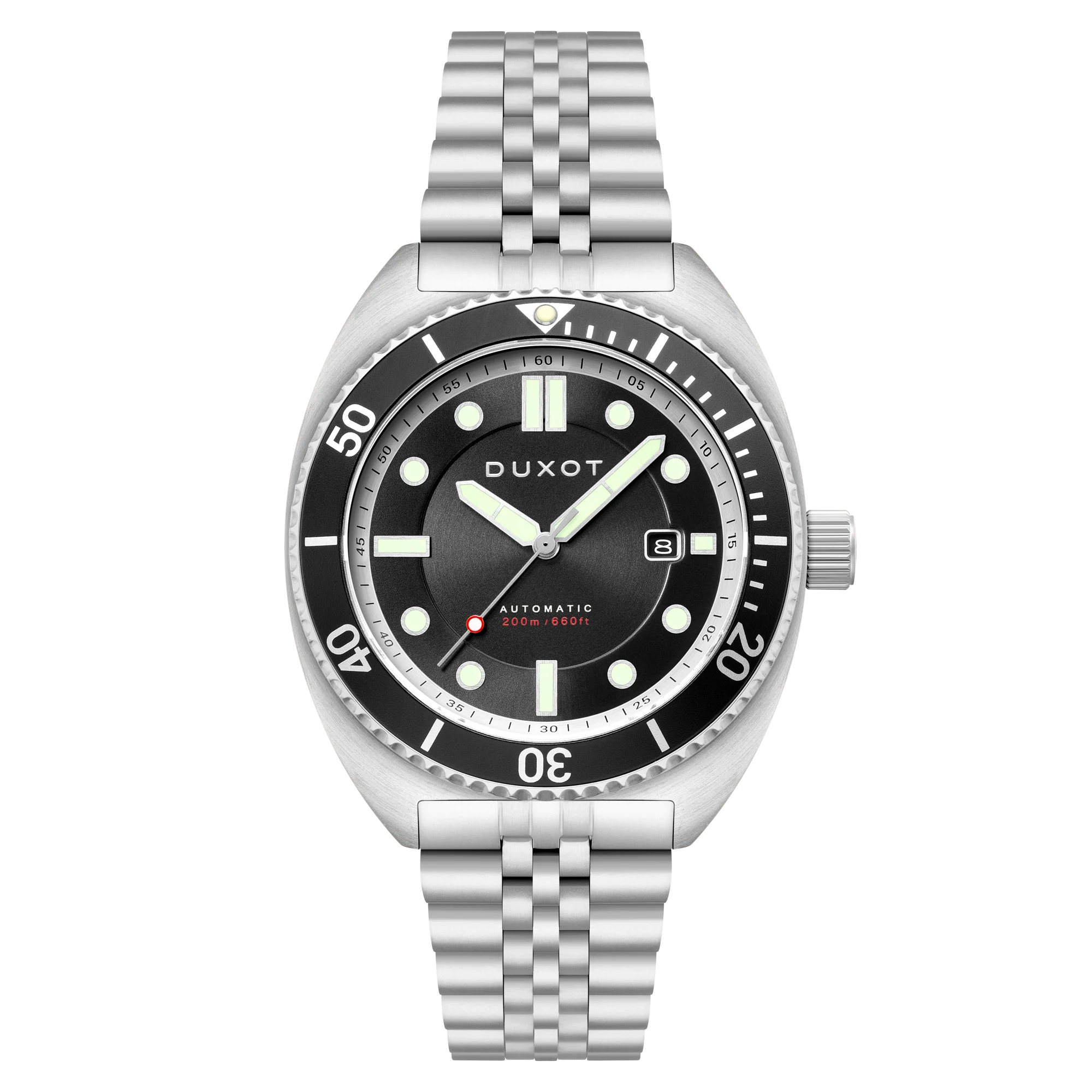 Duxot Men's 45mm Tortuga Automatic Date Stainless Bracelet Watch - Image 2