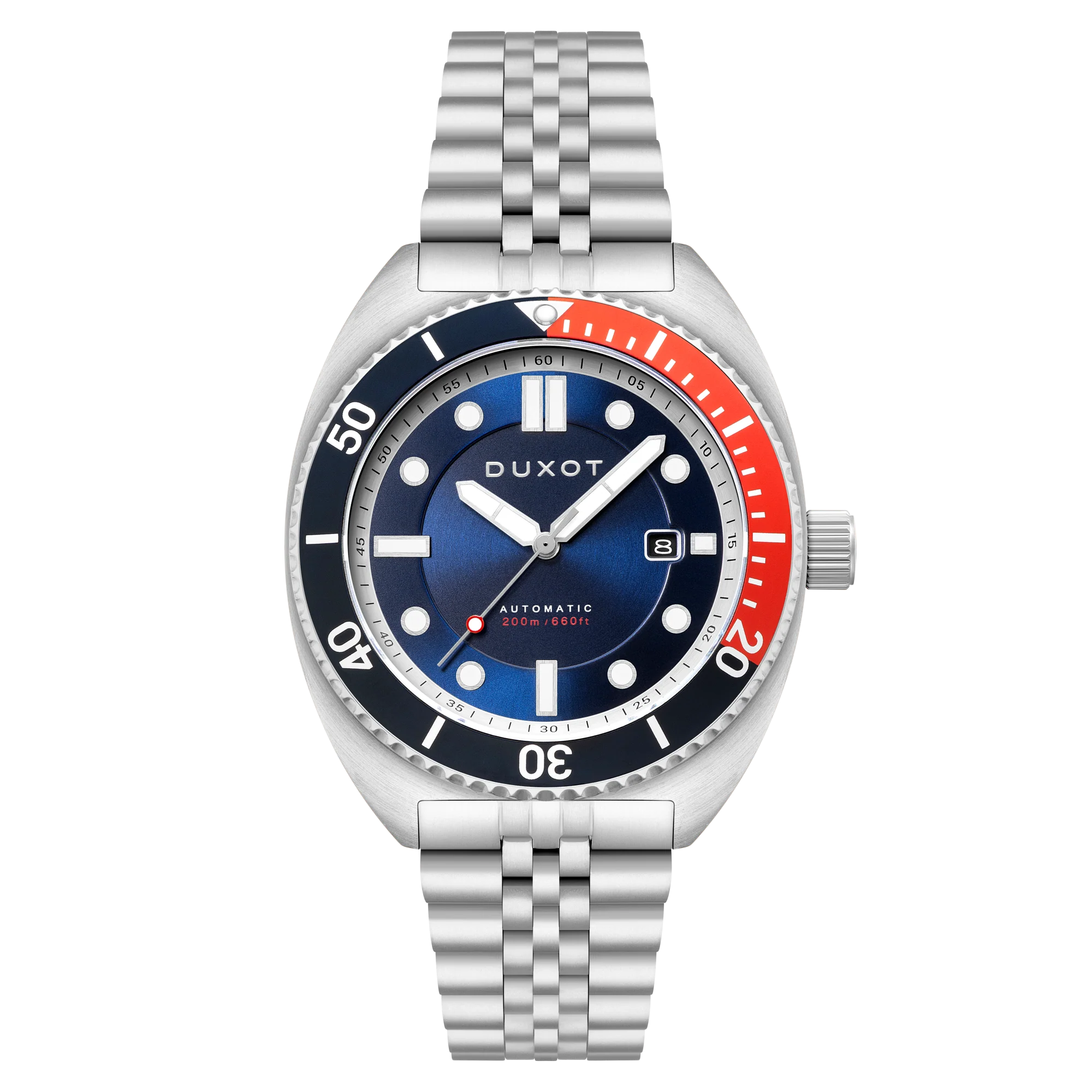 Duxot Men's 45mm Tortuga Automatic Date Stainless Bracelet Watch - Image 3
