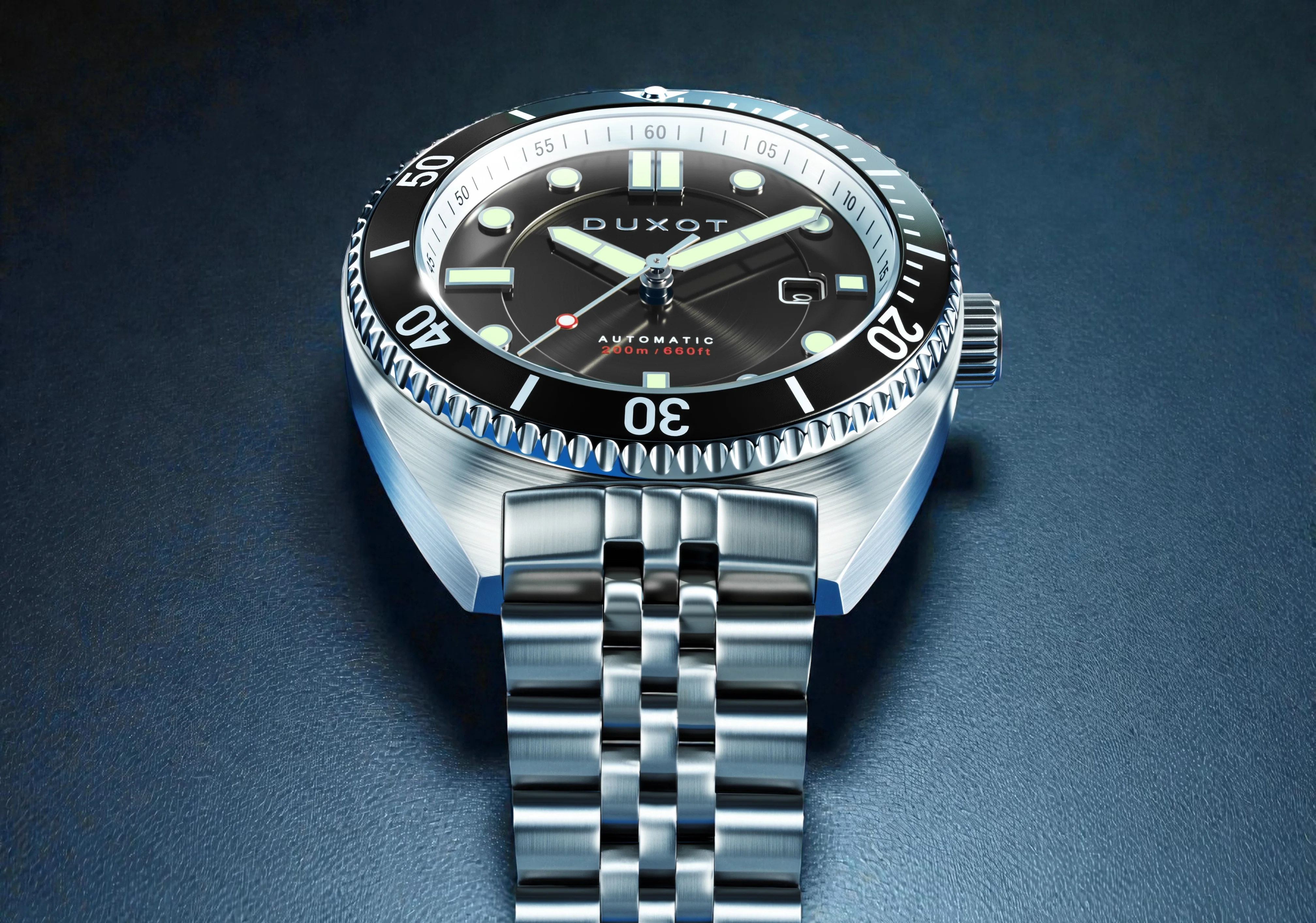 Duxot Men's 45mm Tortuga Automatic Date Stainless Bracelet Watch - Image 8