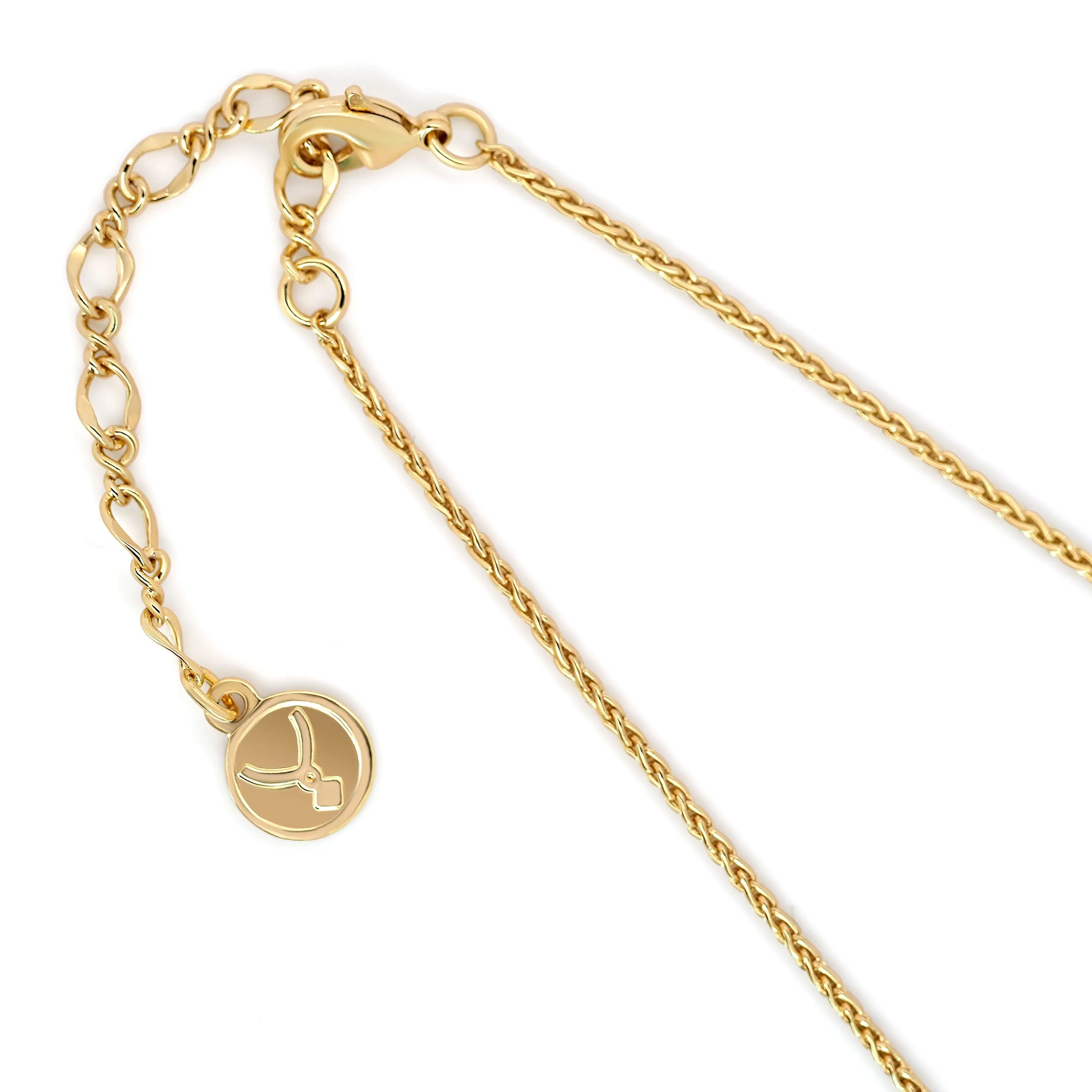TRYNDI 18K Gold Plated Simulated Emerald Heart Swarovski Crystal Necklace - Image 5