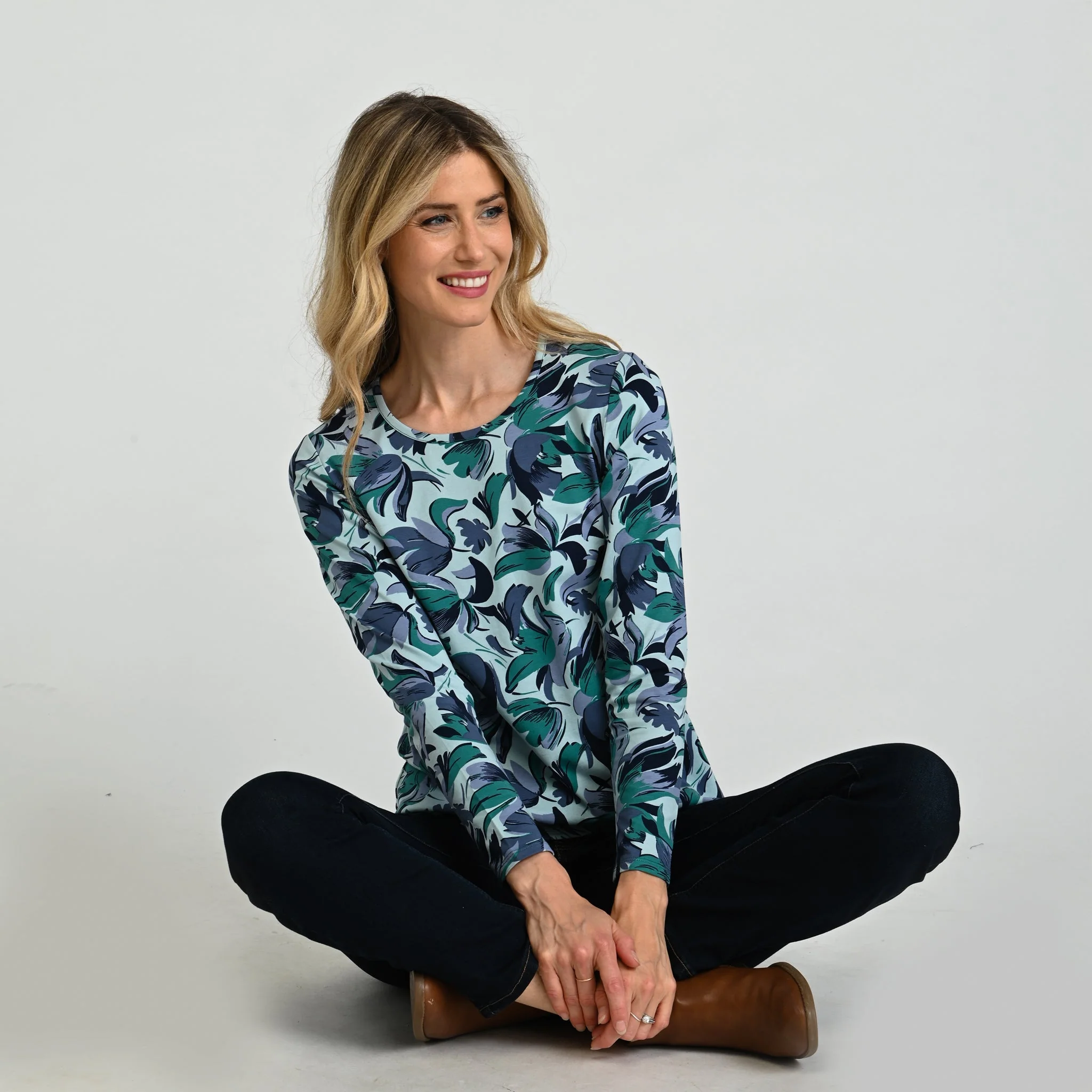 Christopher & Banks Floral Print Long Sleeve Tee - Image 4