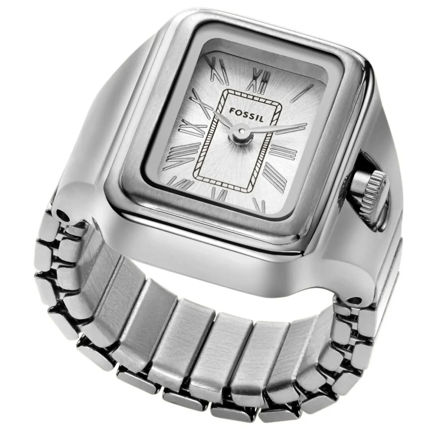 Fossil Women's Raquel 14mm Quartz Rectangle Ring Watch - Image 2
