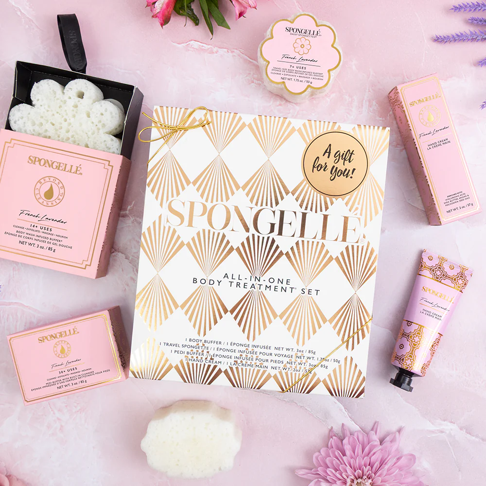 Spongellé French Lavender Daisy Gift Set - Image 2