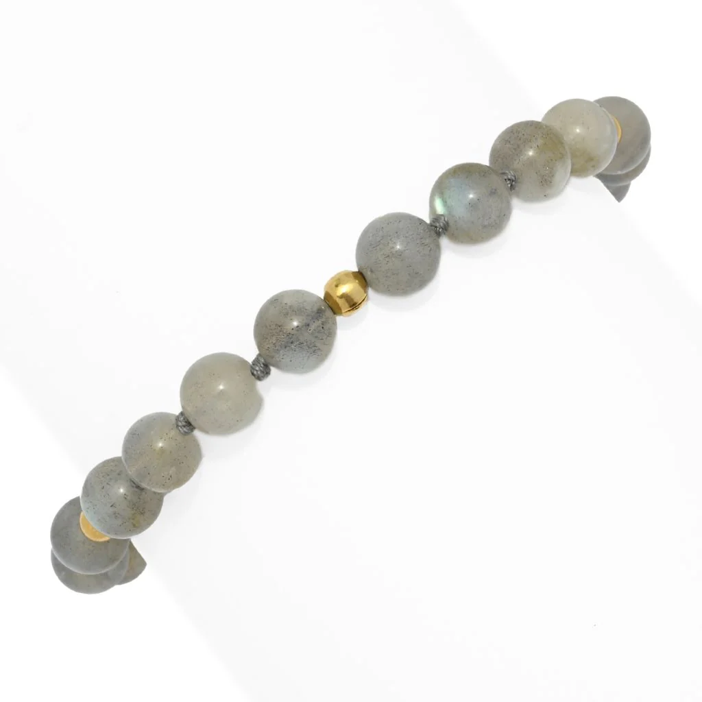 Gem Treasures 18K Vermeil Choice of Gemstone Bead Bracelet - Image 2