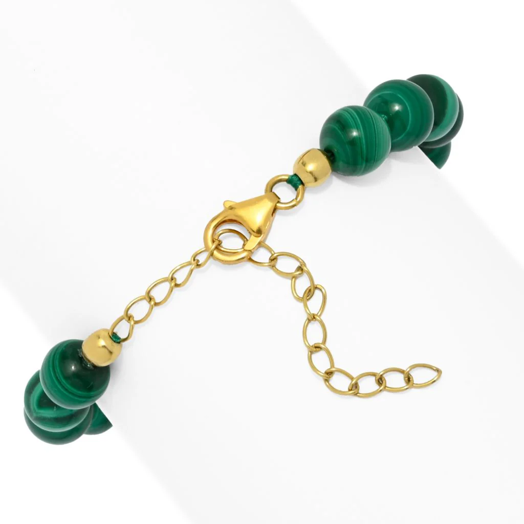 Gem Treasures 18K Vermeil Choice of Gemstone Bead Bracelet - Image 3