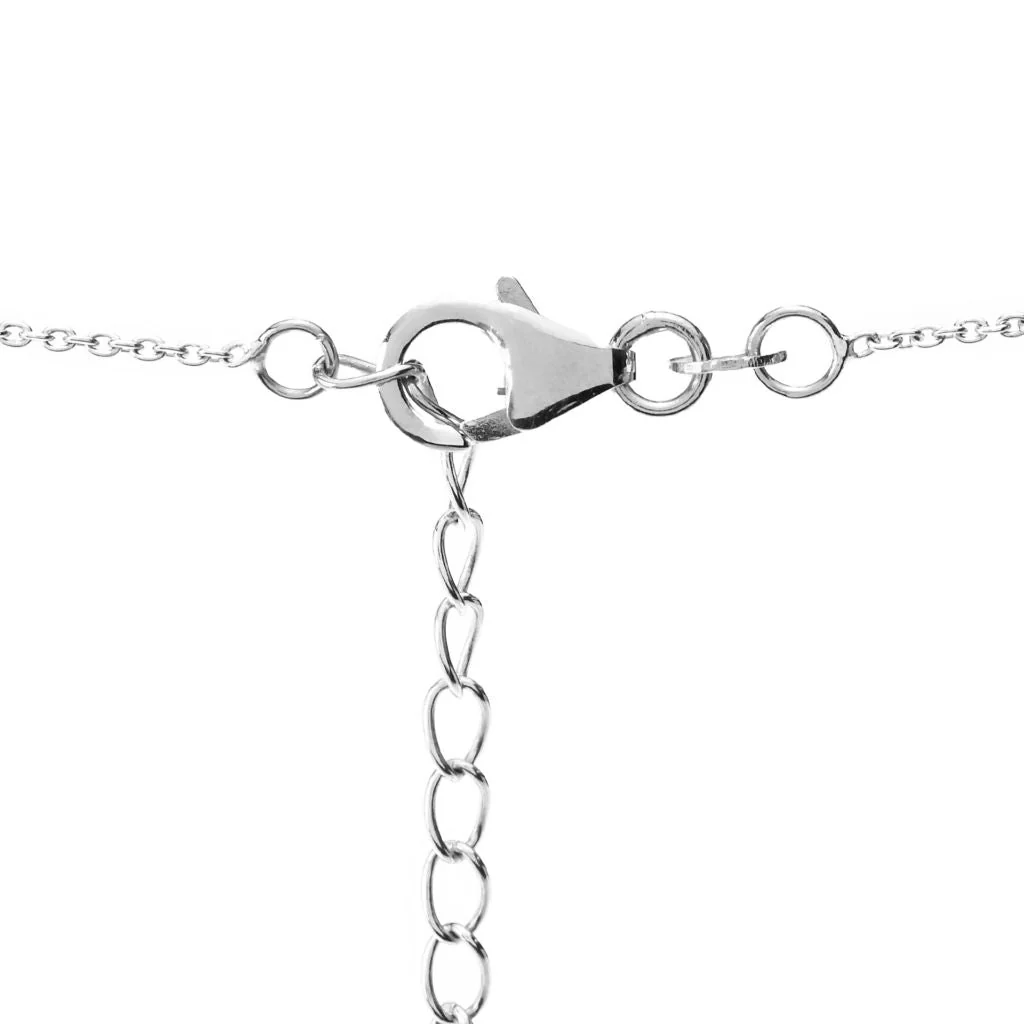 Gem Treasures 4.34ctw White Topaz Chandelier Pendant w/ 18"+2" Chain - Image 2