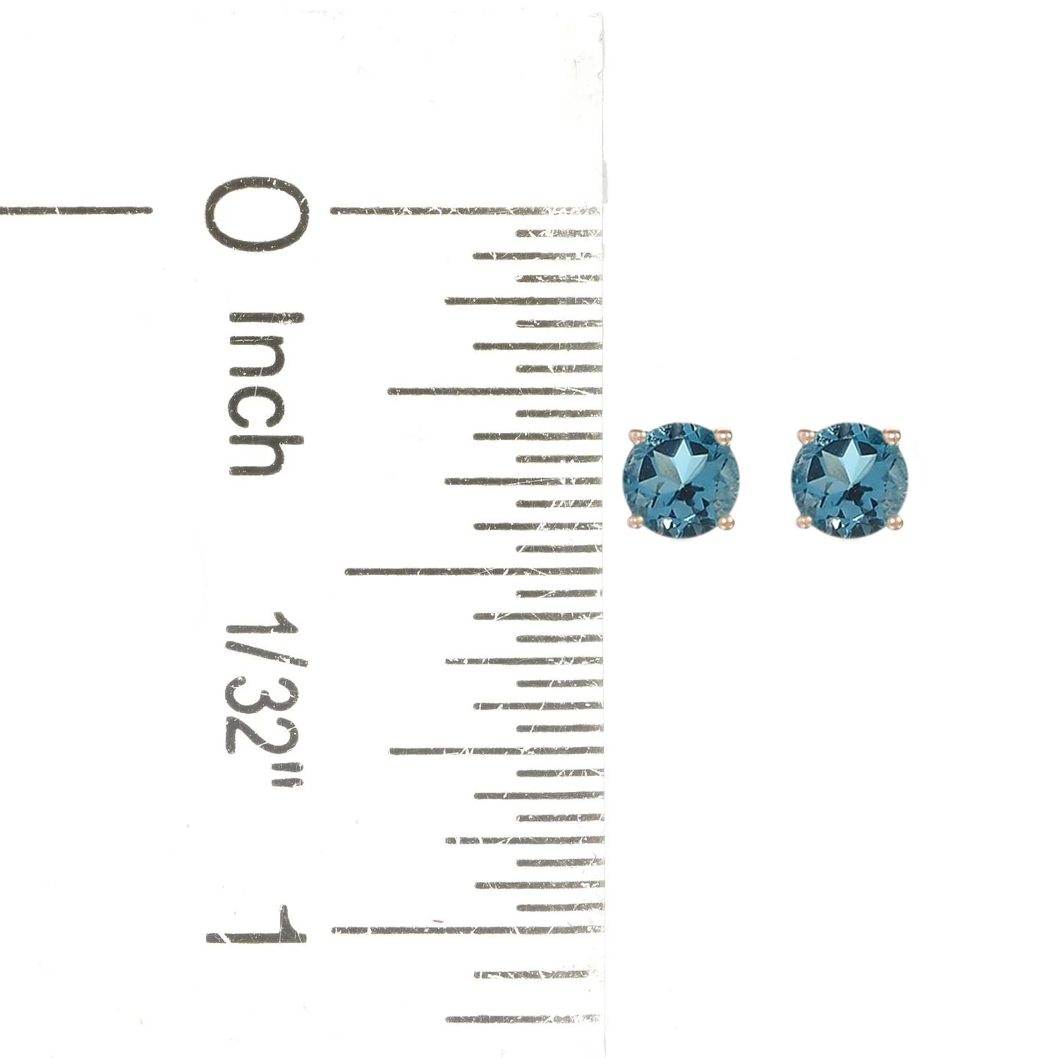 Gilded Lane 10K Gold 4mm Round Gemstone Stud Earrings - Image 20