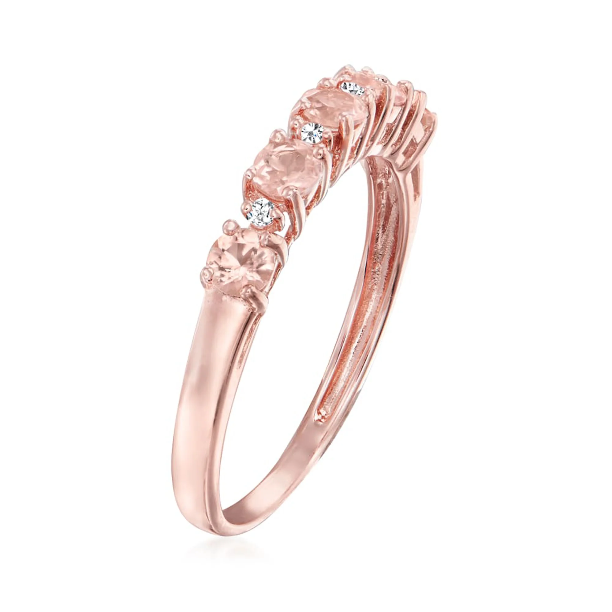 Gilded Lane 10K Gold 5-Stone Gem & Diamond Accent Band Ring - Image 22