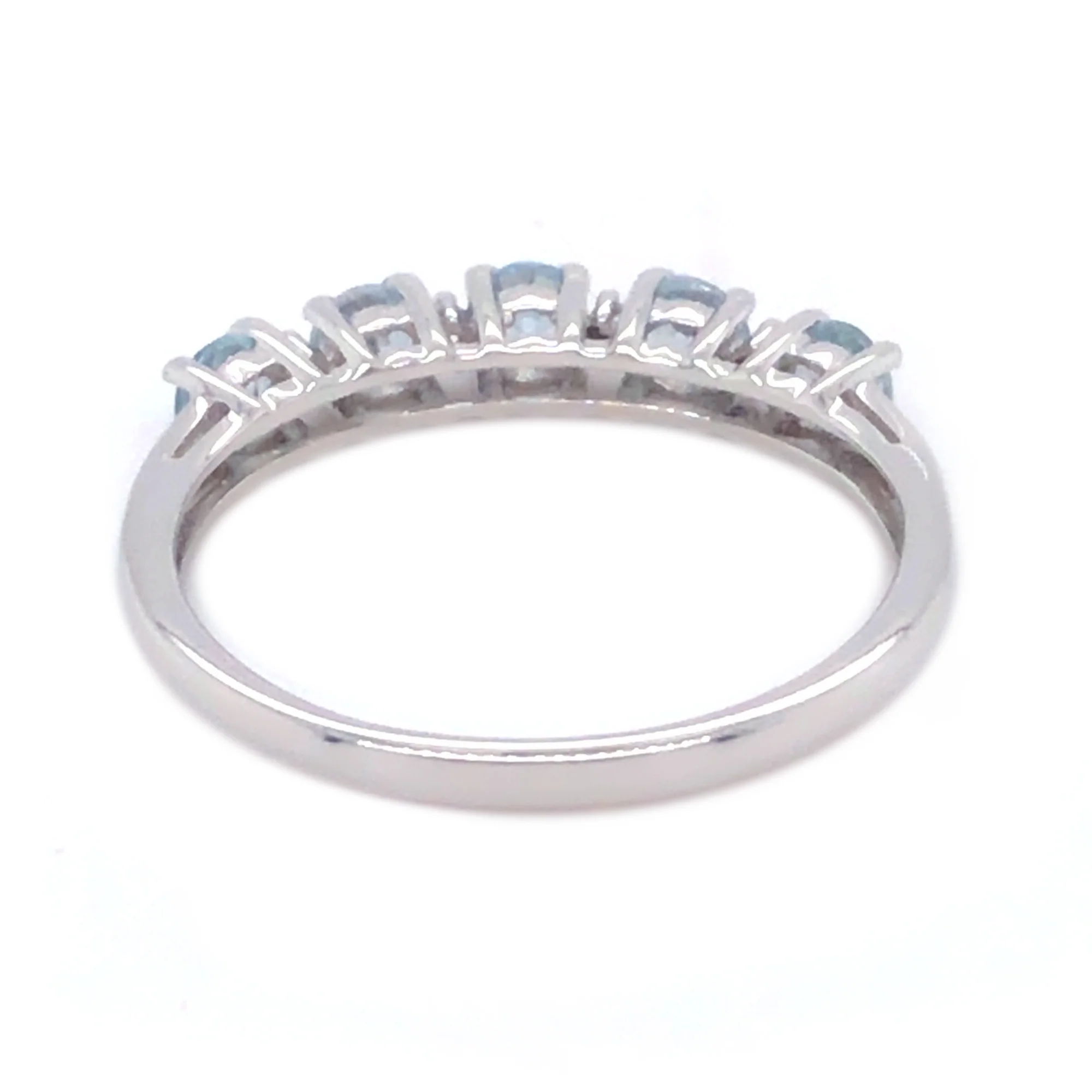 Gilded Lane 10K Gold 5-Stone Gem & Diamond Accent Band Ring - Image 24