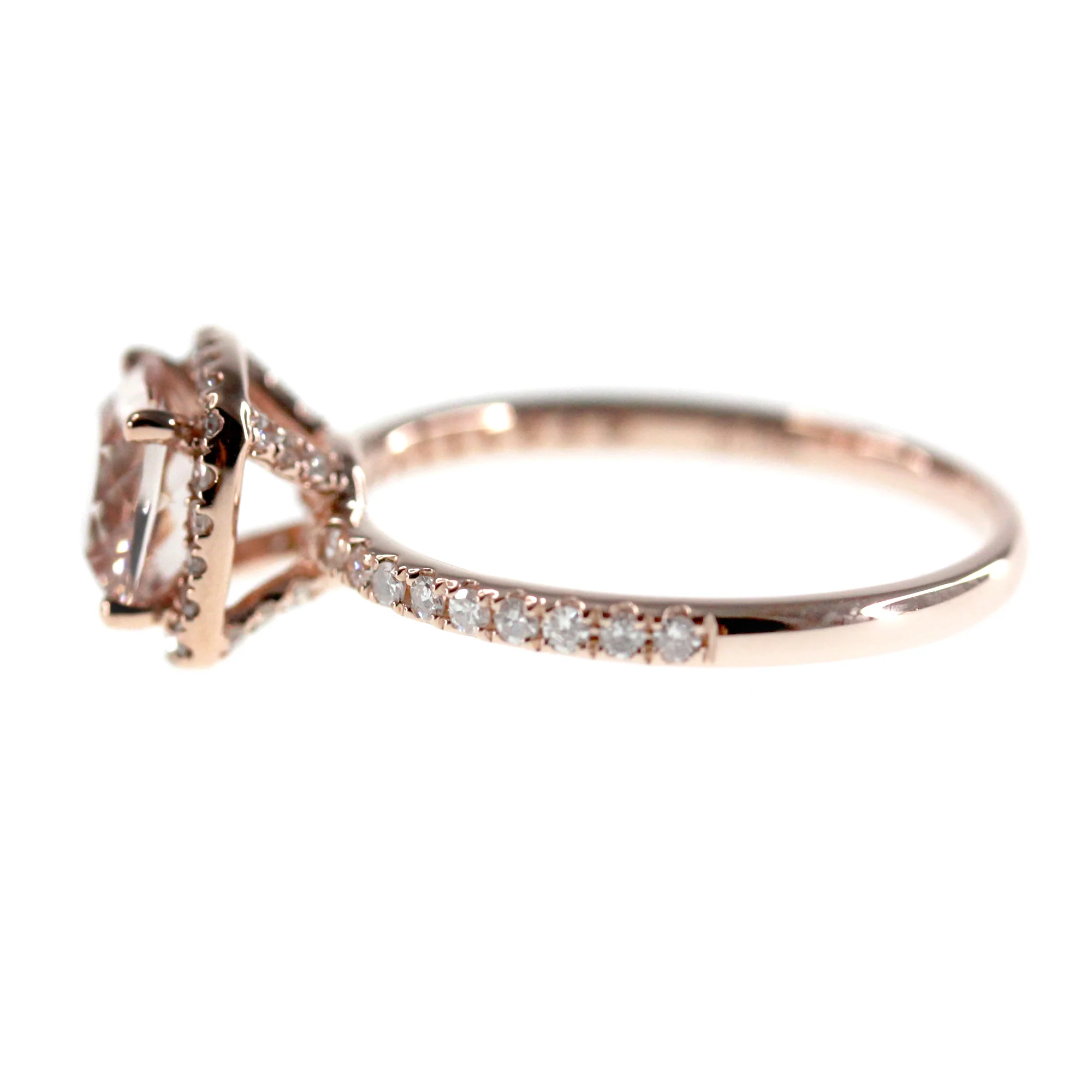Gilded Lane 10K Gold 6.5mm Cushion Cut Gem & Diamond Ring - Image 14