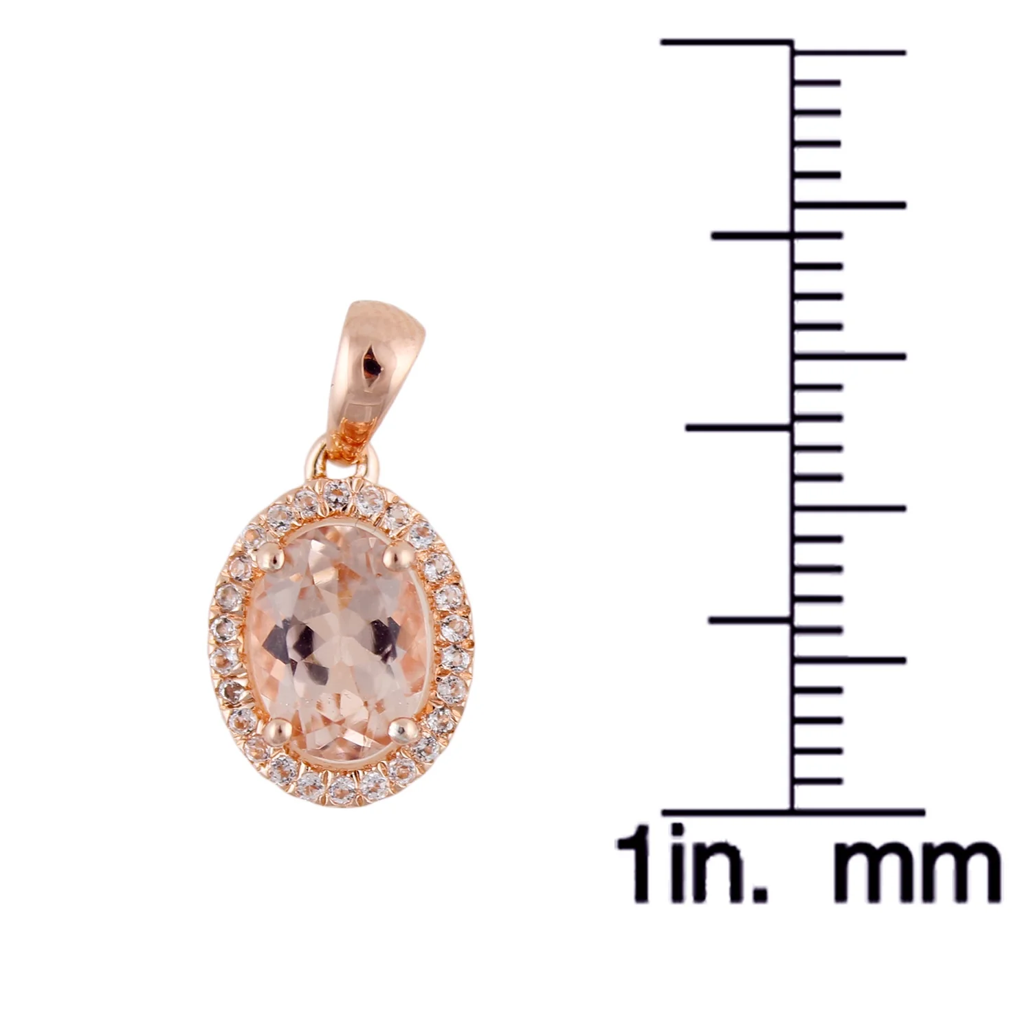 Gilded Lane 10K Gold Choice of Shape Gem & Diamond Pendant with Chain - Image 9