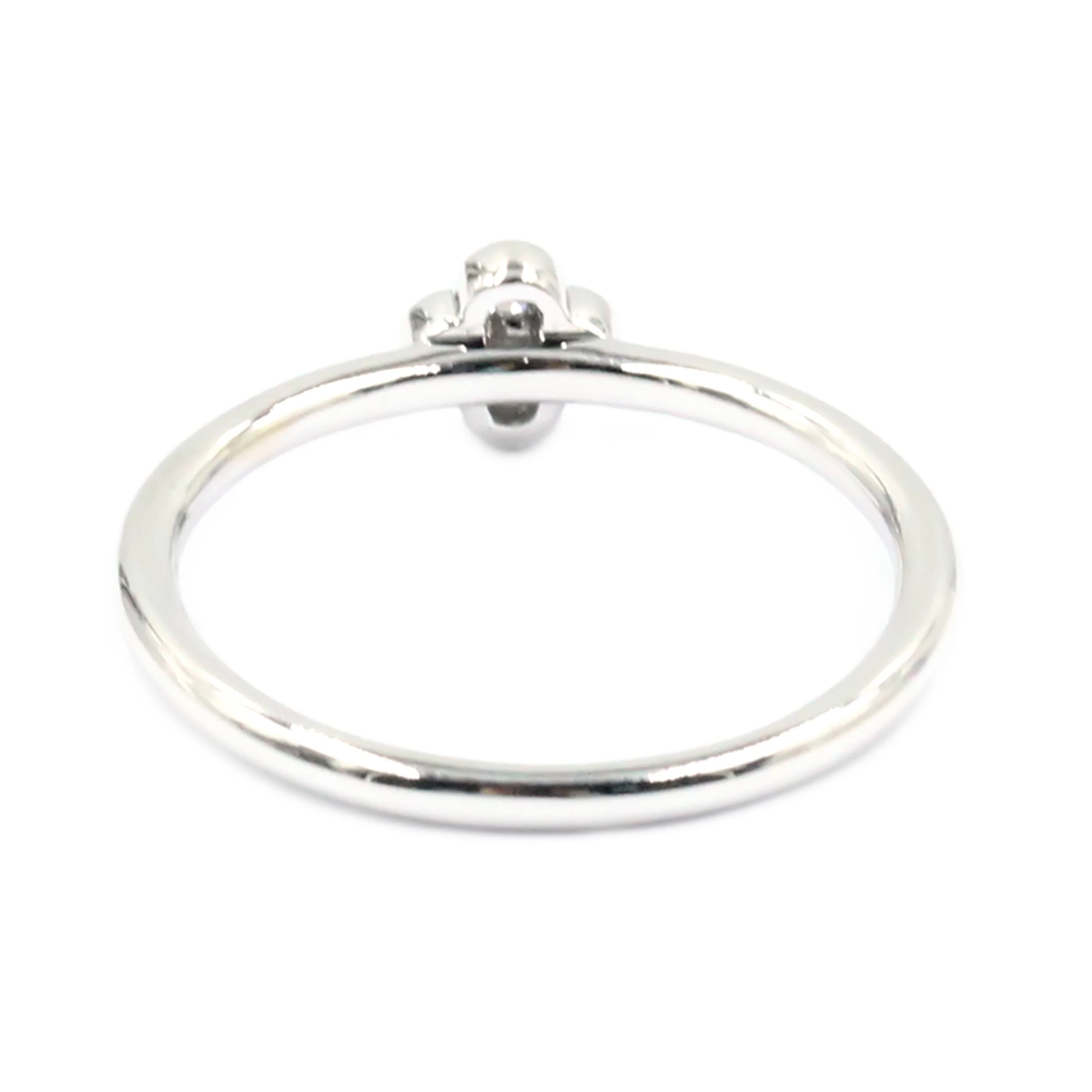Gilded Lane 14K Gold 0.09ctw Diamond 5-Stone Cluster Stacking Ring - Image 7