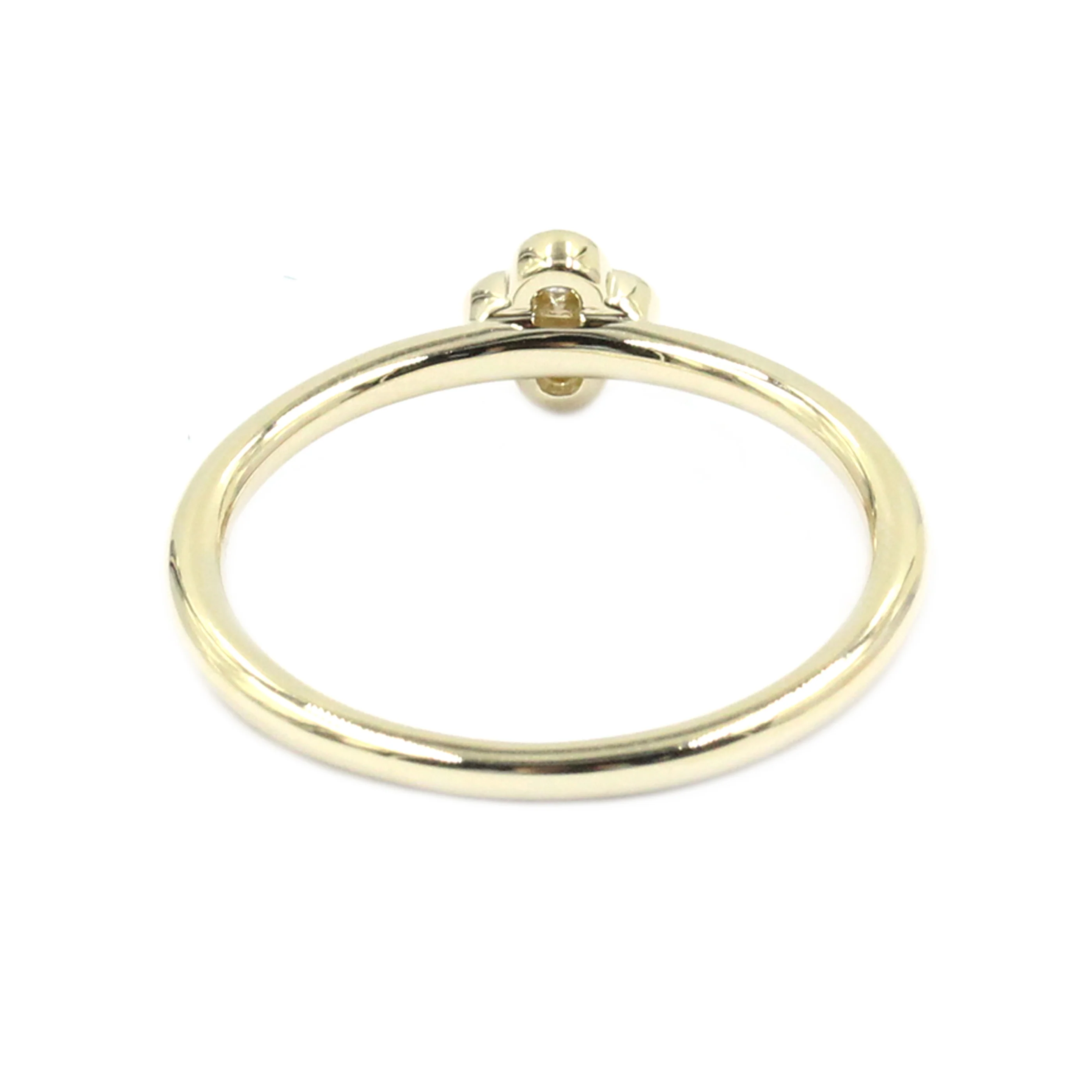Gilded Lane 14K Gold 0.09ctw Diamond 5-Stone Cluster Stacking Ring - Image 8