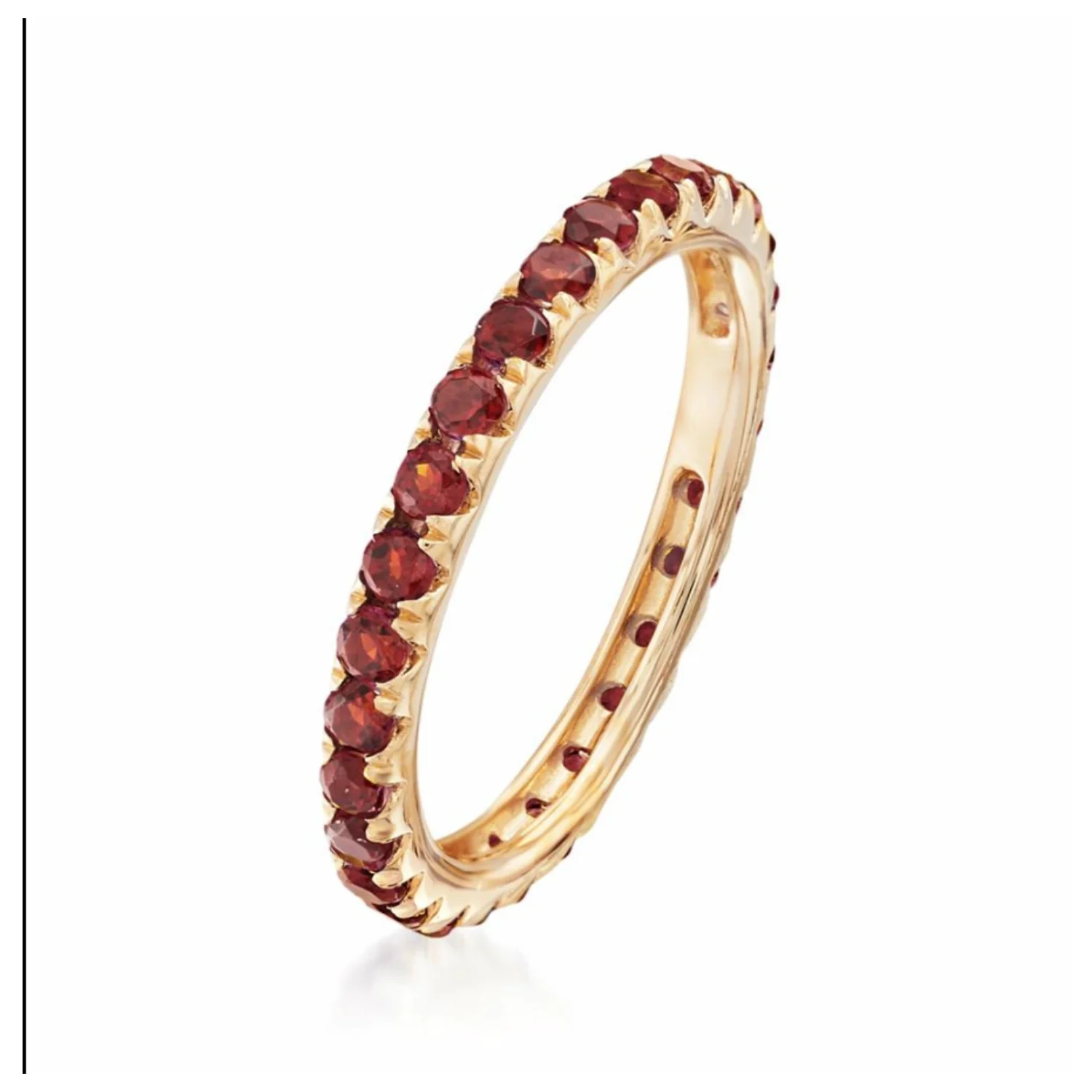 Gilded Lane 14K Gold Gemstone Eternity Band Ring - Image 11