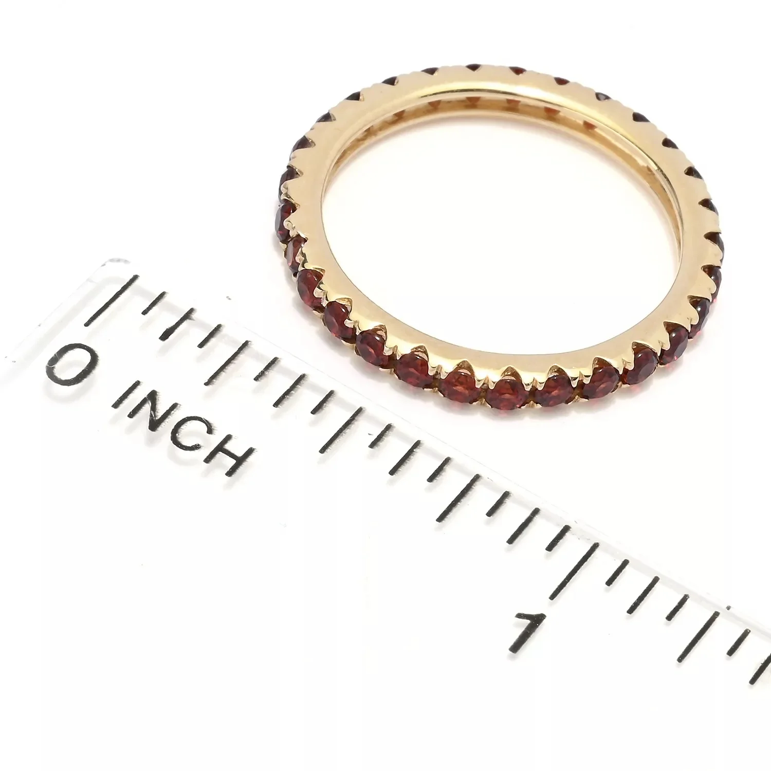 Gilded Lane 14K Gold Gemstone Eternity Band Ring - Image 12