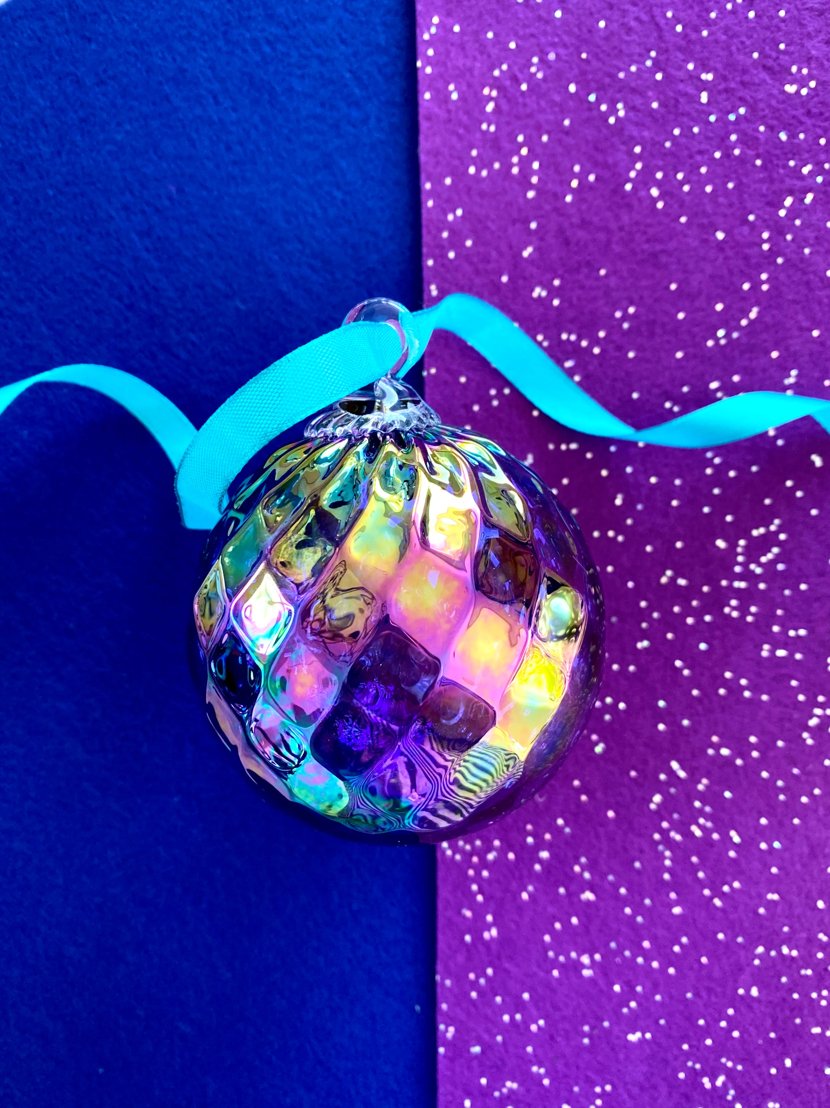 Glass Eye Studio Choice of Handblown Glass Birthstone Ornament - Image 14
