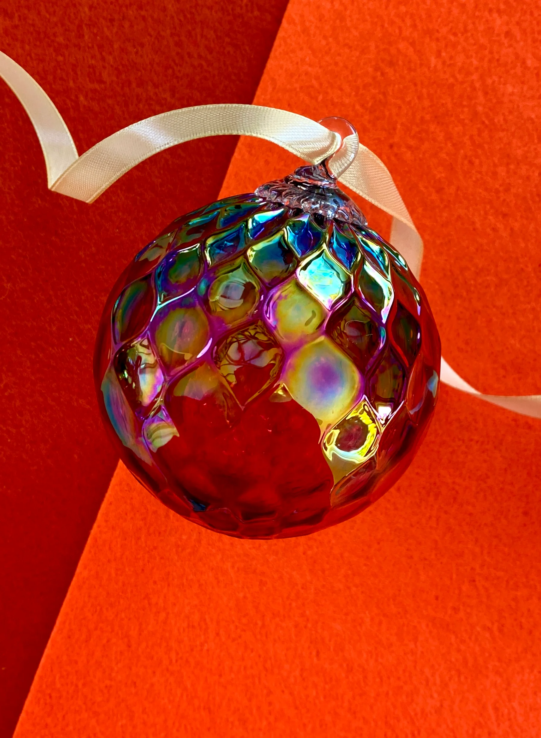 Glass Eye Studio Choice of Handblown Glass Birthstone Ornament - Image 19