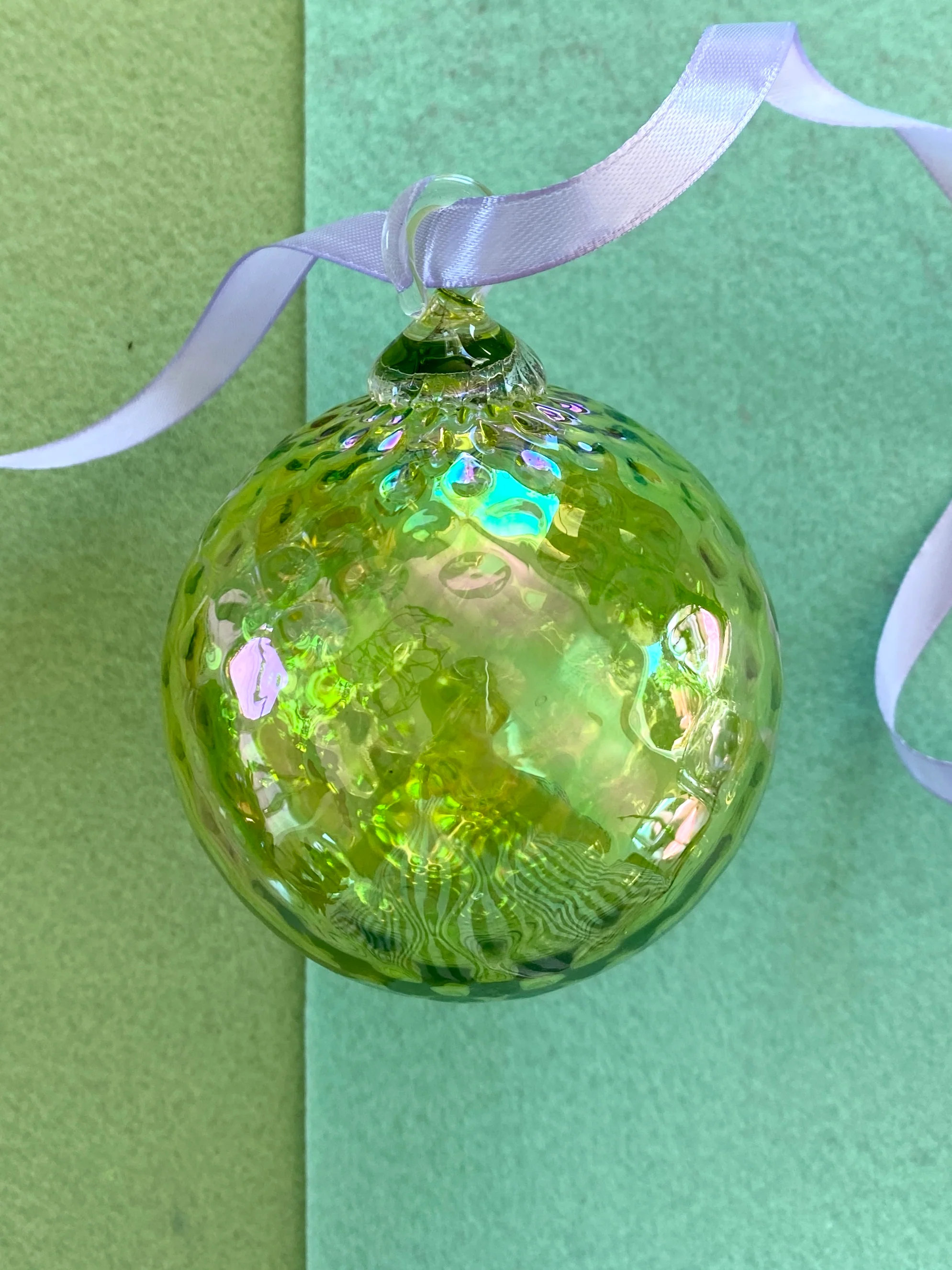 Glass Eye Studio Choice of Handblown Glass Birthstone Ornament - Image 20