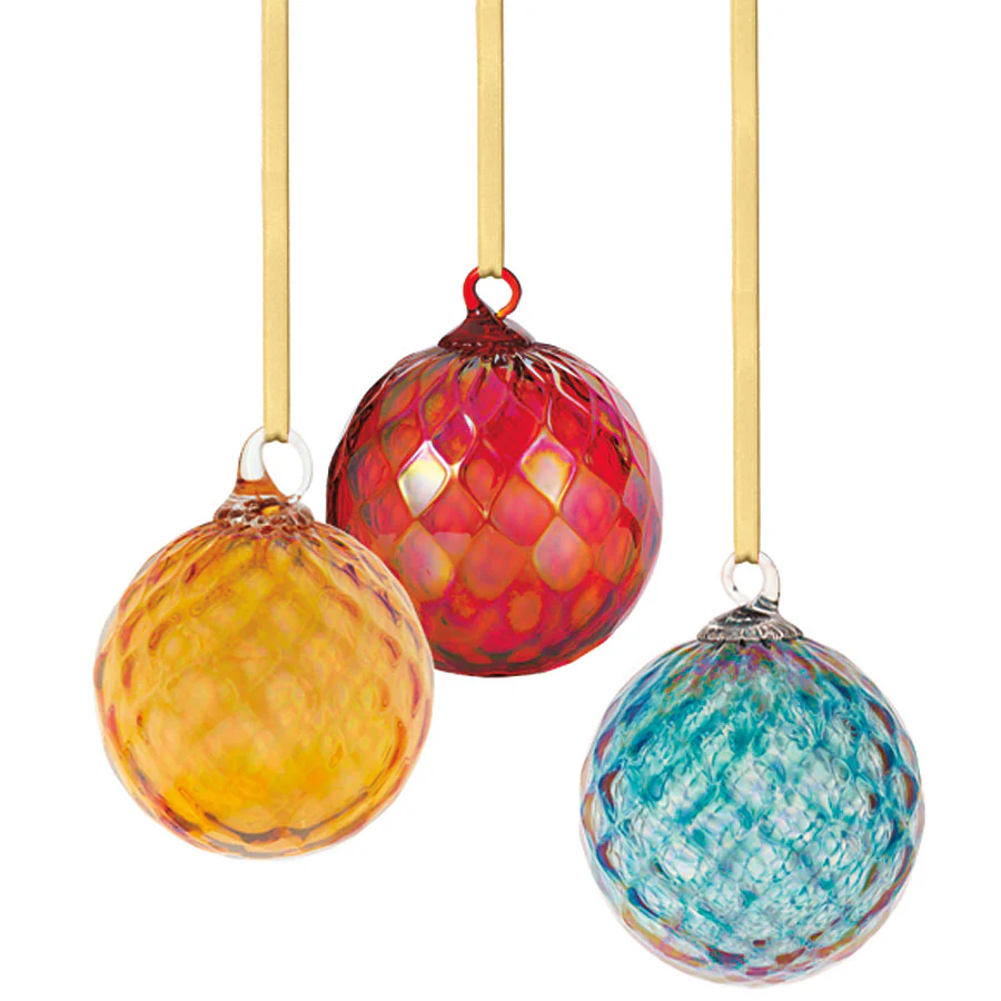 Glass Eye Studio Choice of Handblown Glass Birthstone Ornament - Image 24