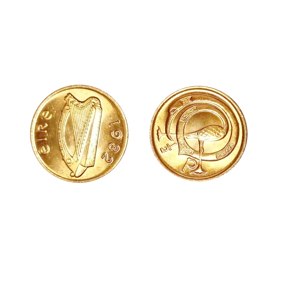 1971-1987 Gold Layered Irish Half Penny Necklace - Image 3