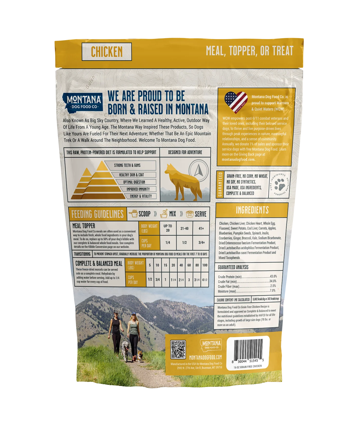 Montana Dog Food Co Grain-Free Chicken Freeze-Dried Adventure Fuel Dog Food - Image 2