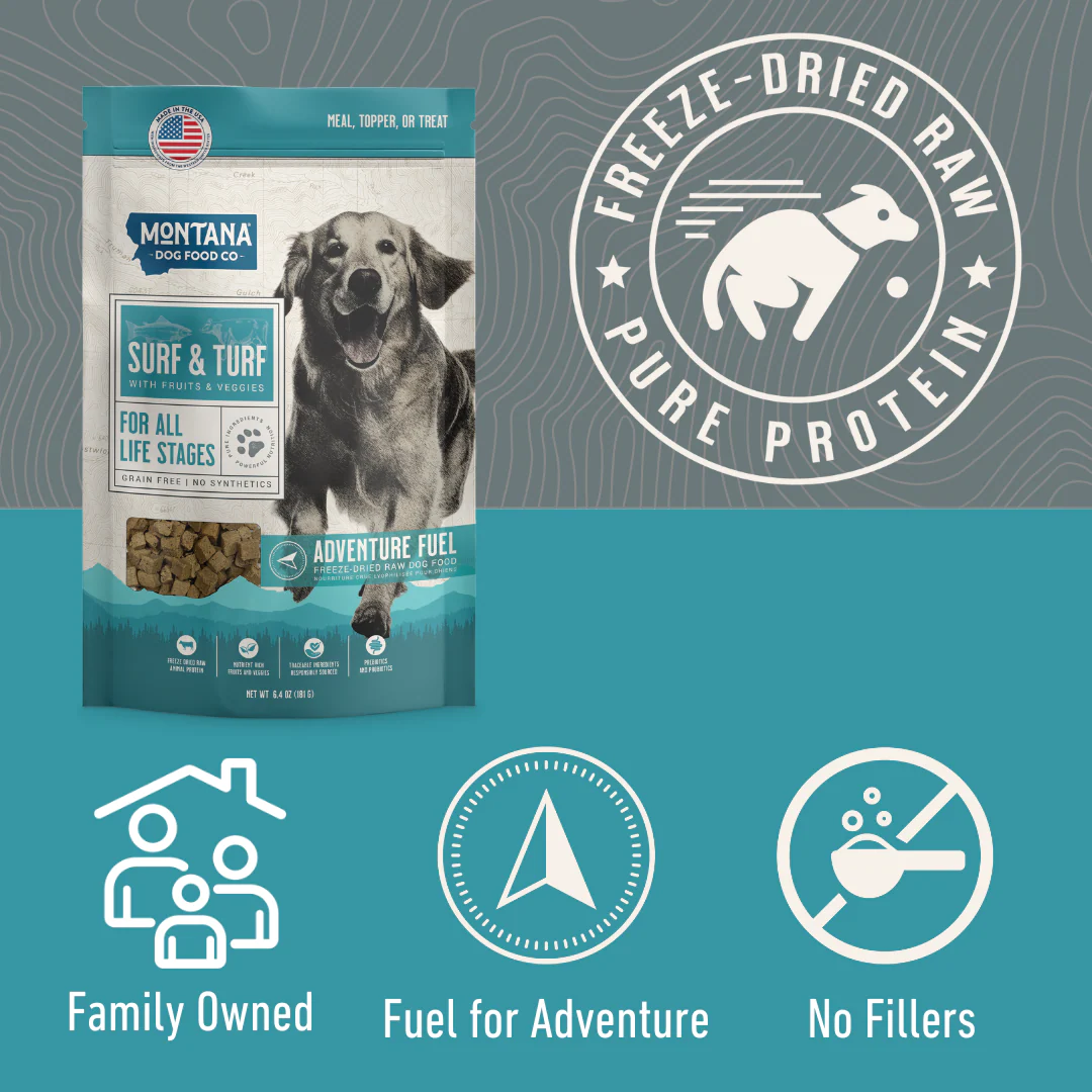 Montana Dog Food Co Grain-Free Surf & Turf Freeze-Dried Adventure Fuel Dog Food - Image 3