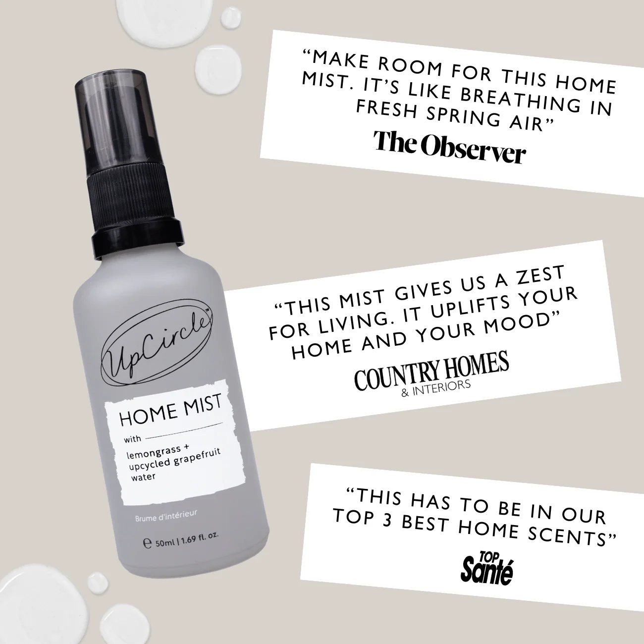 UpCircle Home Mist with Lemongrass + Grapefruit - Image 3
