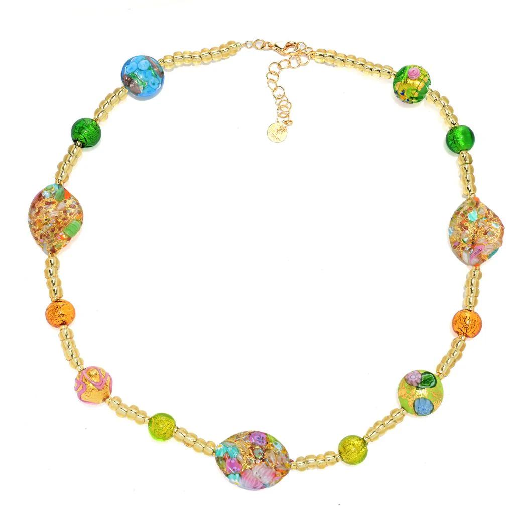Il Murano "Primavera" Multi Murano Glass Bead Necklace - Image 2