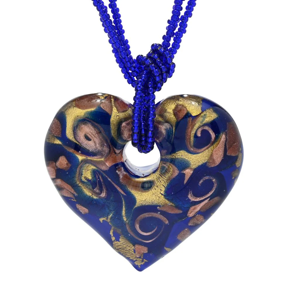Il Murano Heart Pendant & Multi-Strand Murano Glass Necklace - Image 5