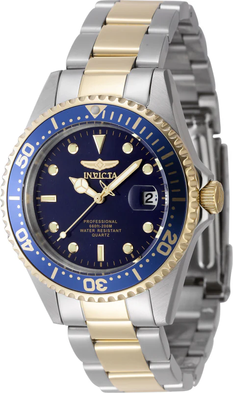 Invicta Men's 37mm Pro Diver Quartz Date Coin Edge Bezel Bracelet Watch - Image 2