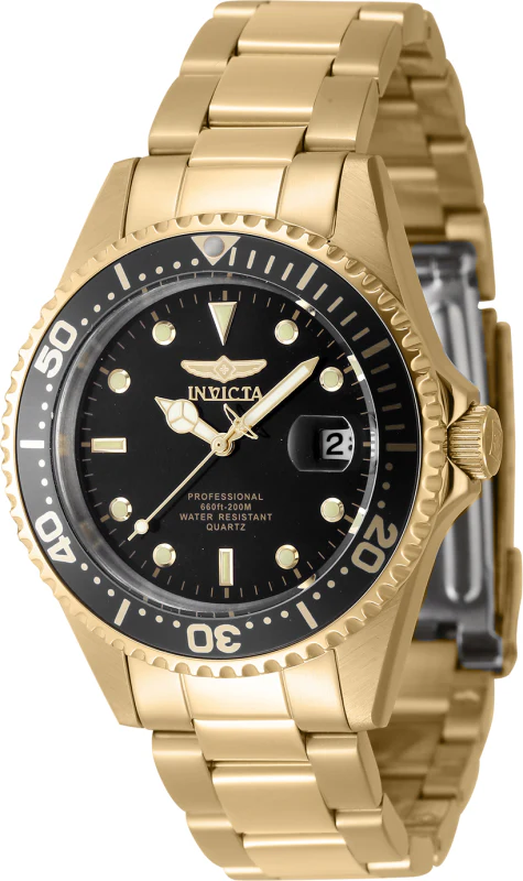 Invicta Men's 37mm Pro Diver Quartz Date Coin Edge Bezel Bracelet Watch - Image 3