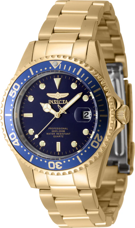 Invicta Men's 37mm Pro Diver Quartz Date Coin Edge Bezel Bracelet Watch - Image 4